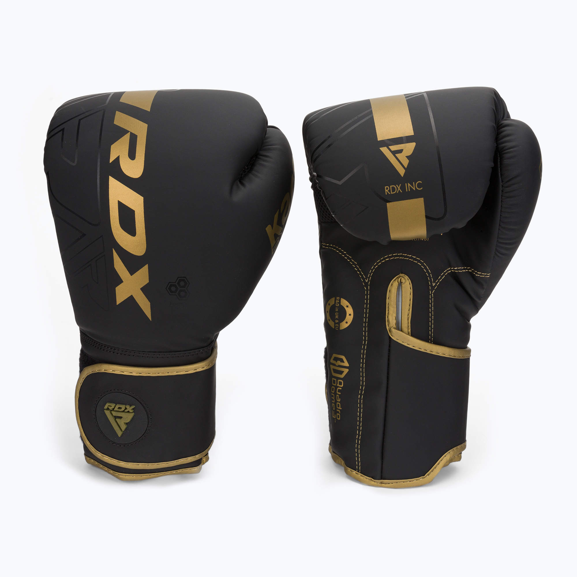 Rękawice bokserskie RDX F6 matte golden 