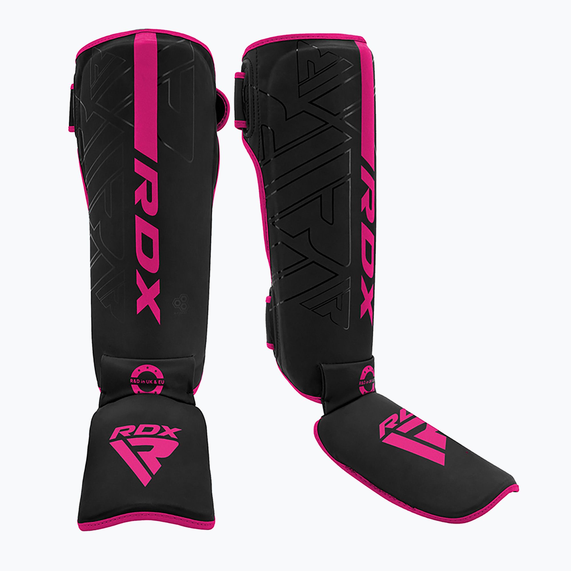 Ochraniacze piszczeli i stóp RDX F6 Shin Instep pink 