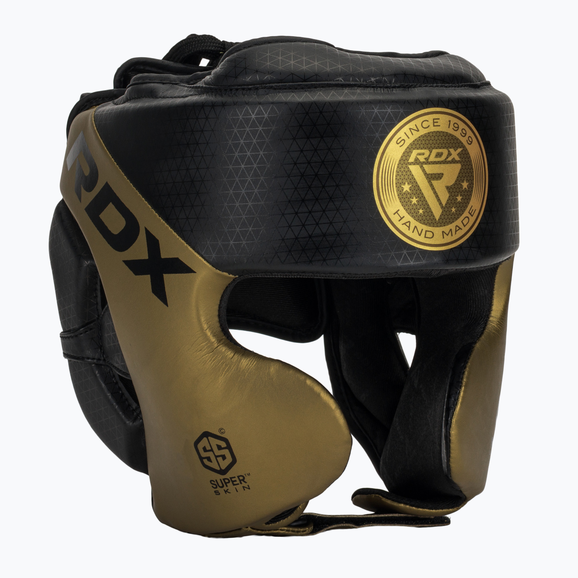 Cască de box RDX L1 Mark Pro Cheek Boxing Training Head Guard golden