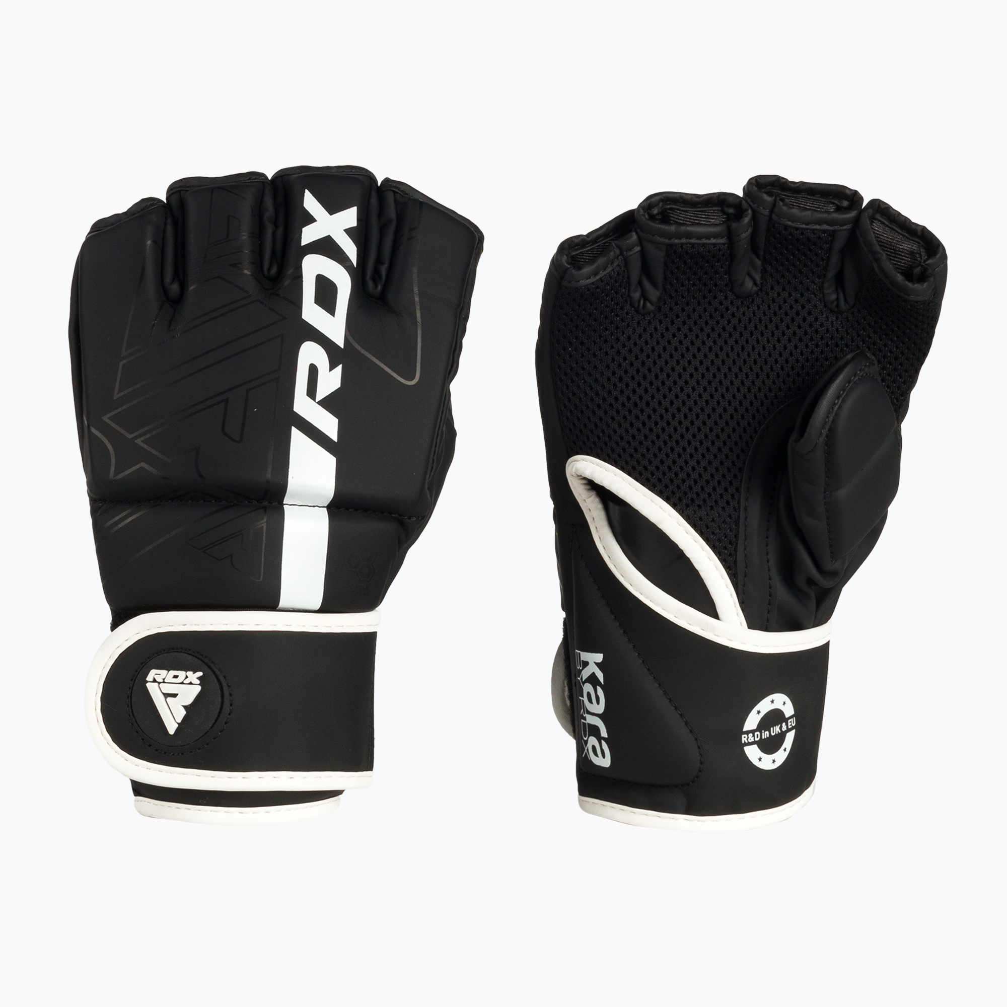 RDX F6 grapplingové rukavice čiernobiele GGR-F6MW (F6 GGR-F6MW)