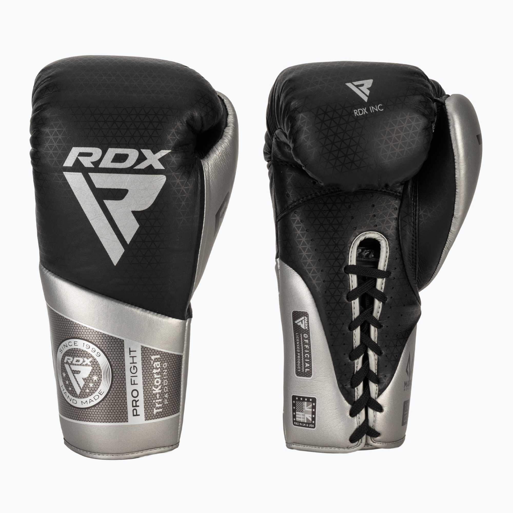 Боксови ръкавици RDX K1 Mark Pro Fight Boxing silver