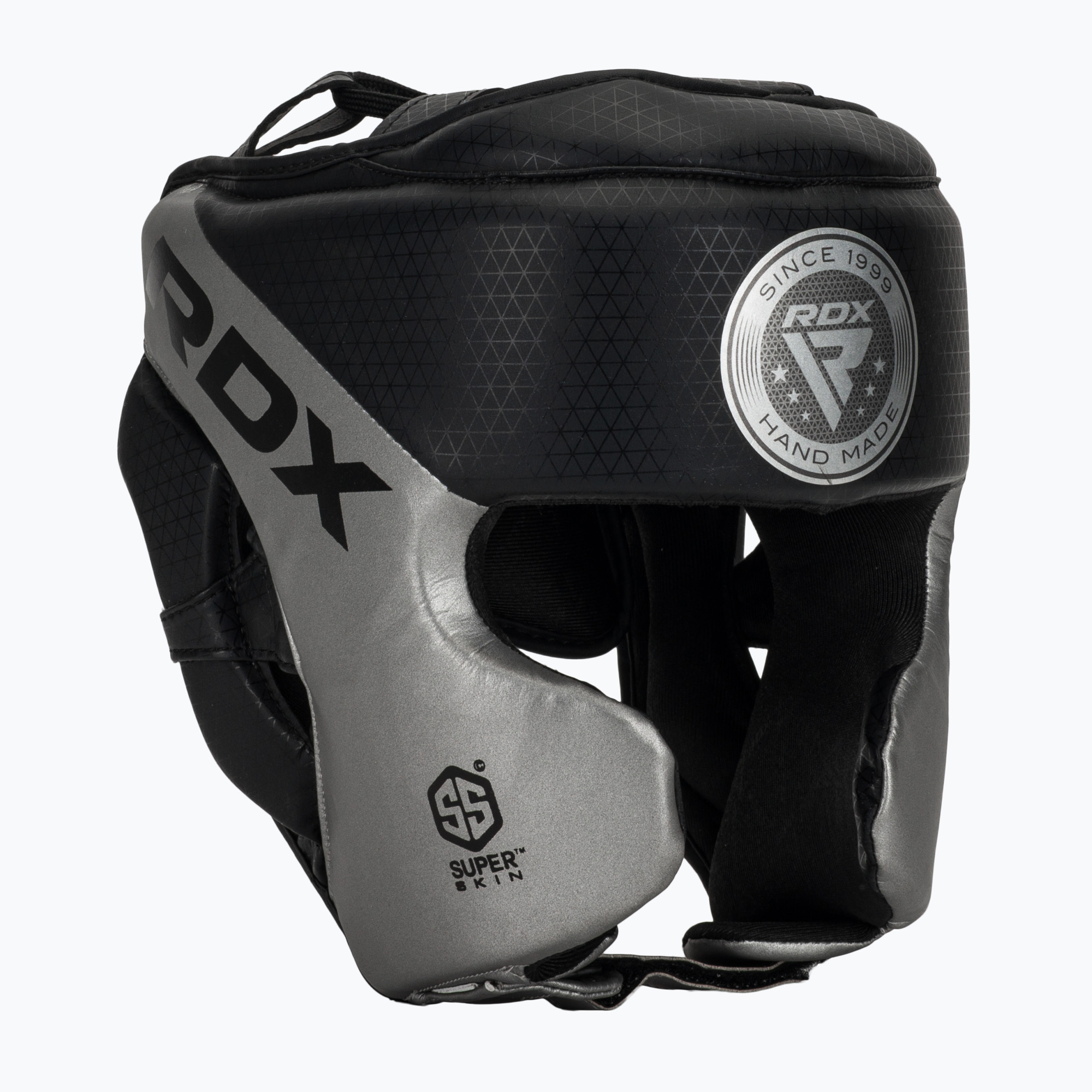 Cască de box RDX L1 Mark Pro Cheek Boxing Training Head Guard silver