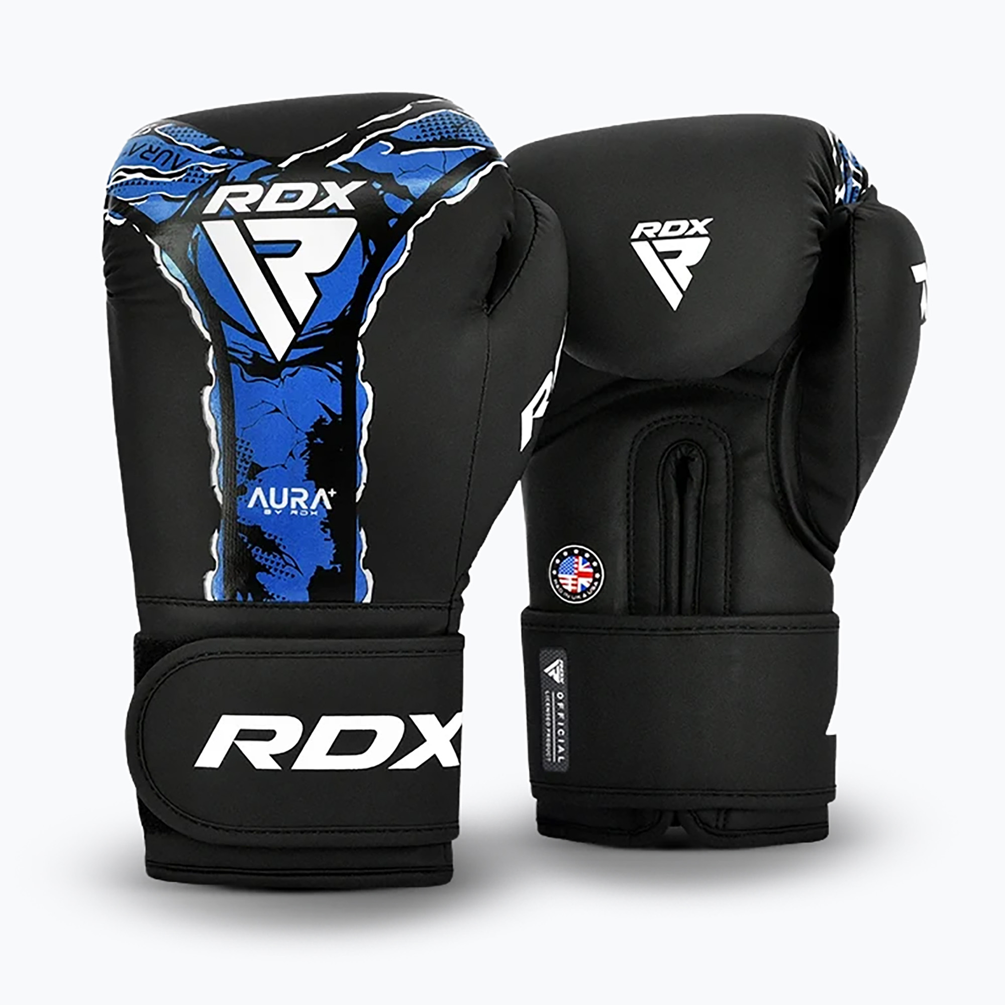 Боксови ръкавици RDX Boxing New Aura F17 black/blue