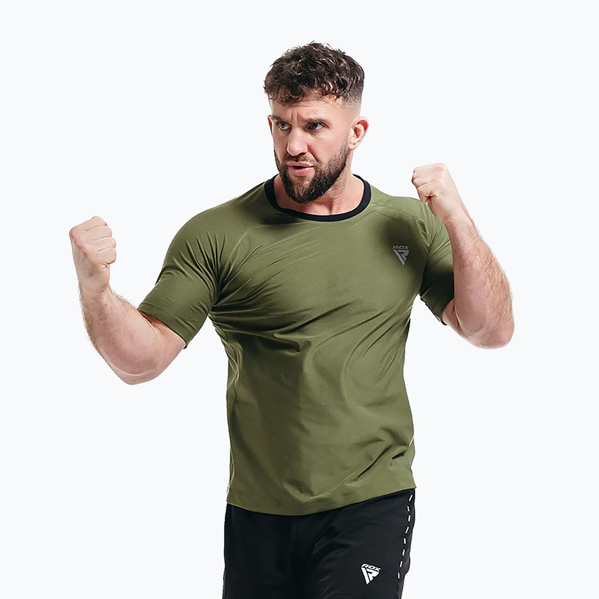 Koszulka treningowa męska RDX M1 army green 