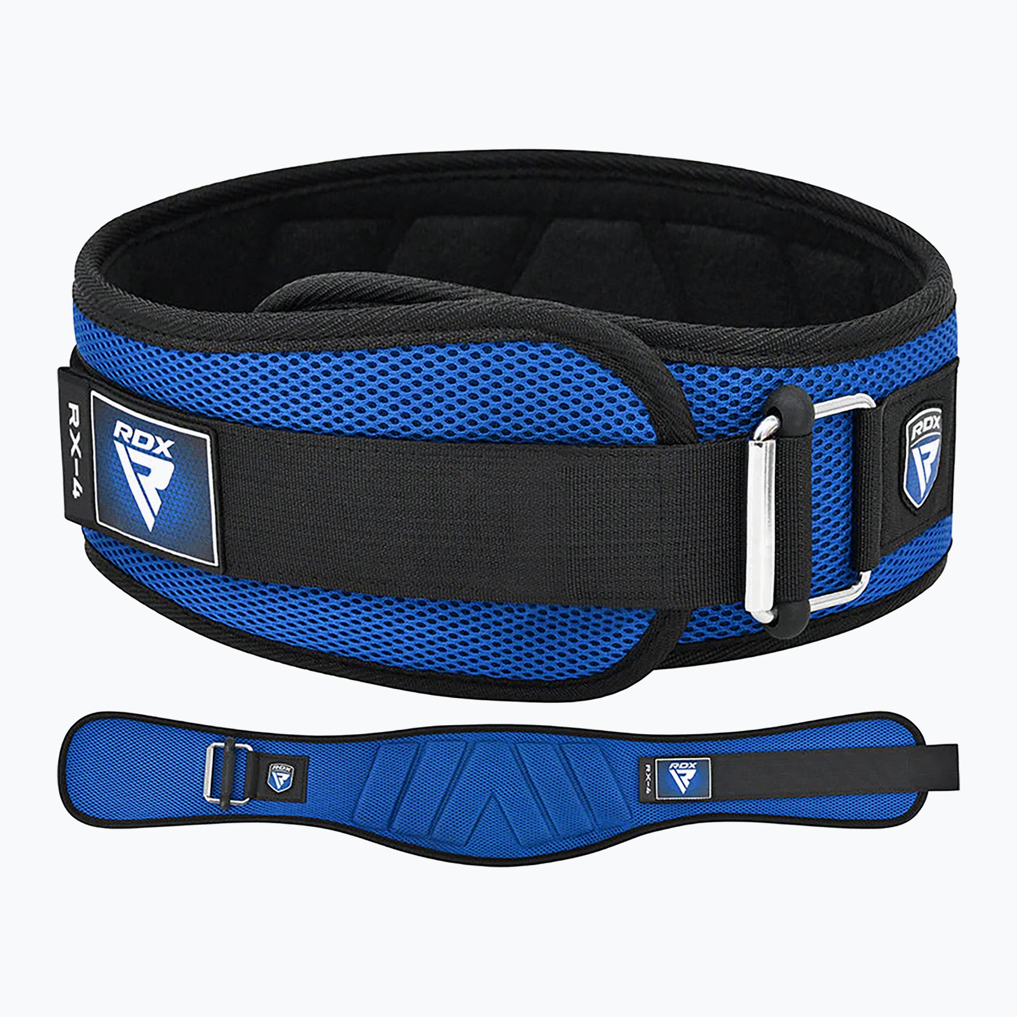 Колан за вдигане на тежести RDX Rx4 Weightlifting Belt blue