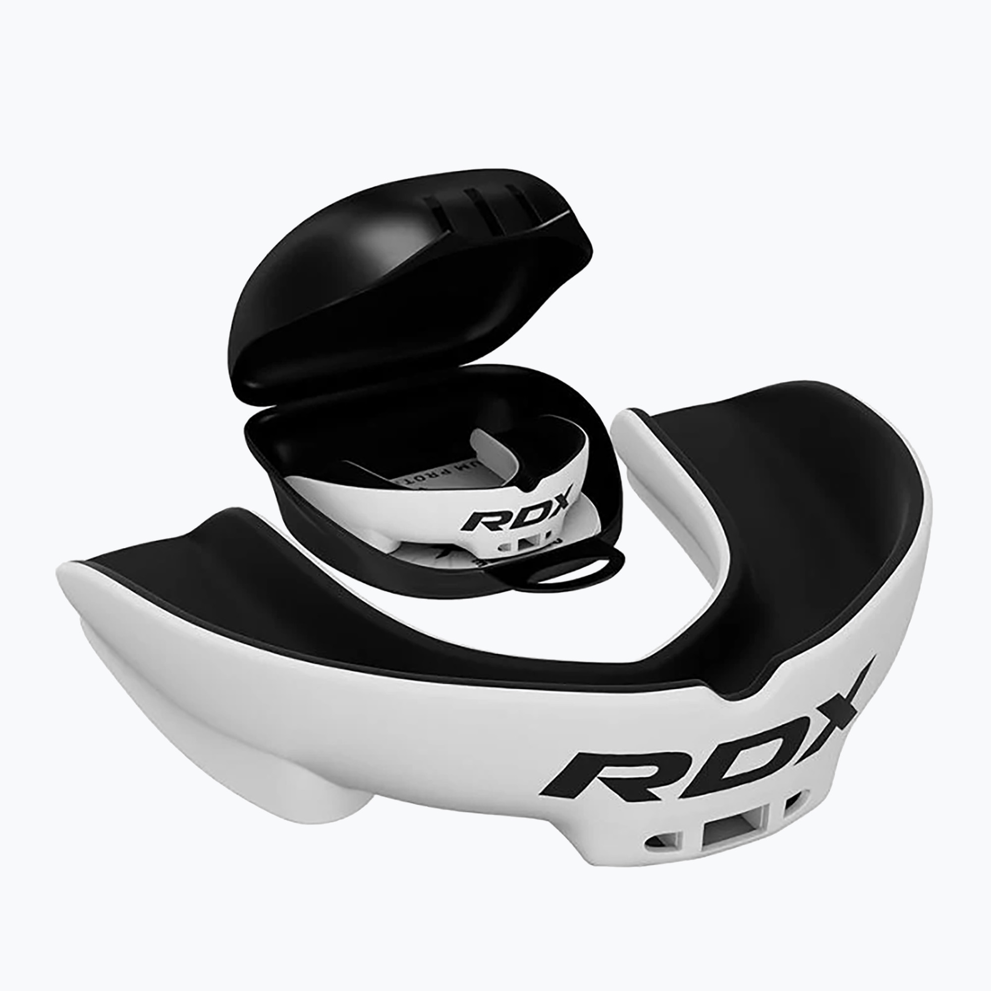 Paradenti RDX bianco/nero (Mouth Guard GGS-3GWA)