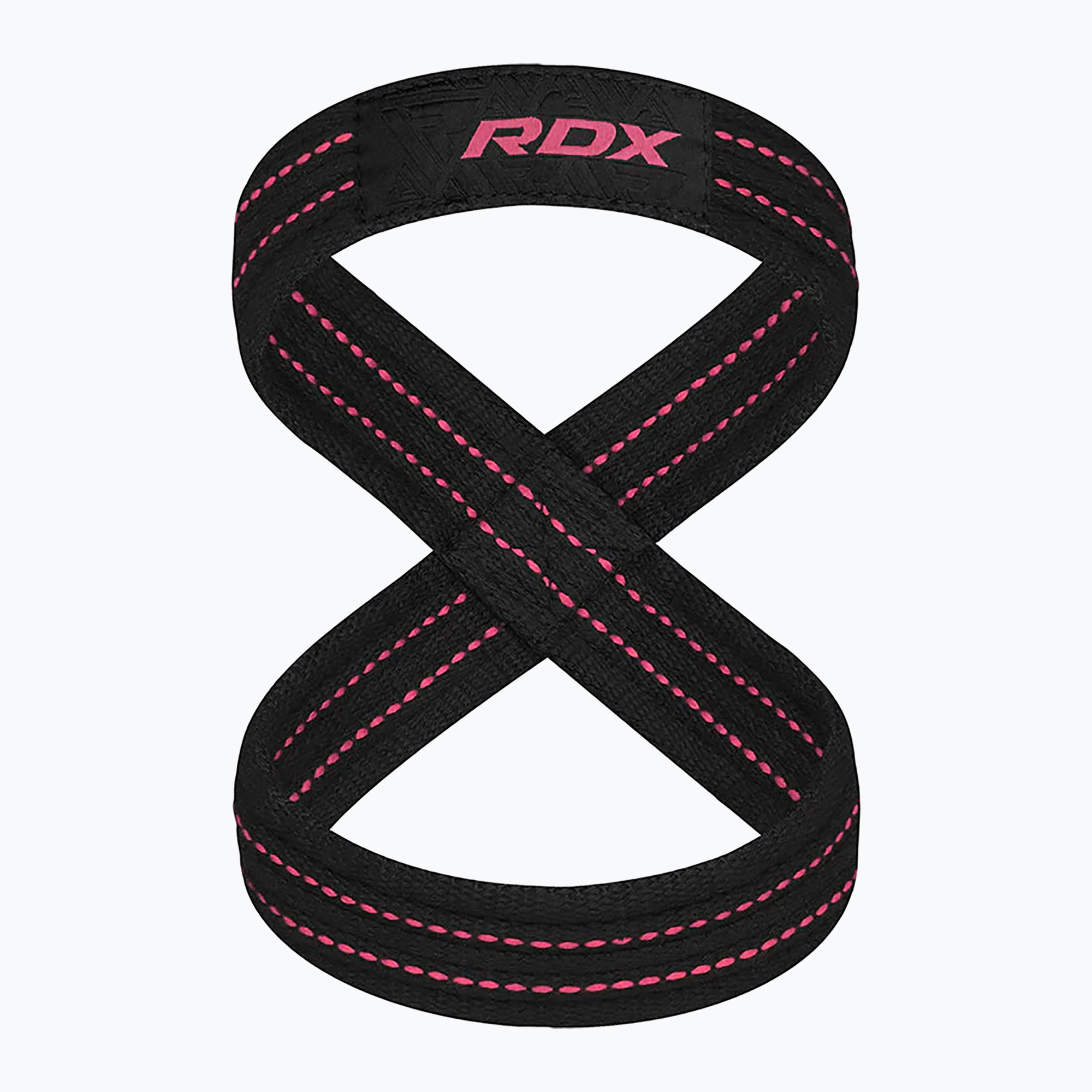 Ремъци за вдигане на тежести RDX Weight Lifting 8 Figure Strap розови