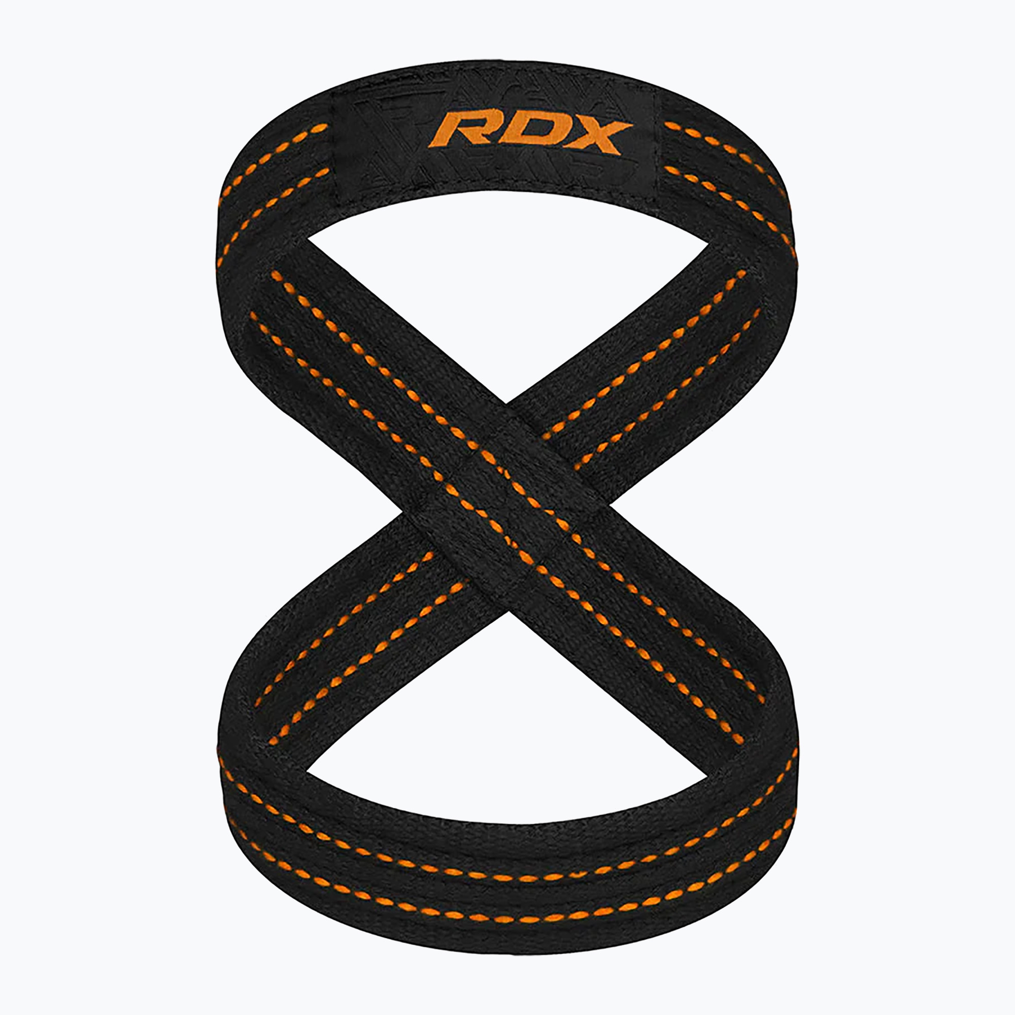 Benzi pentru ridicarea greutăților RDX Weight Lifting 8 Figure Strap orange (Weight Lifting 8 Figure Strap WAC-W8O)