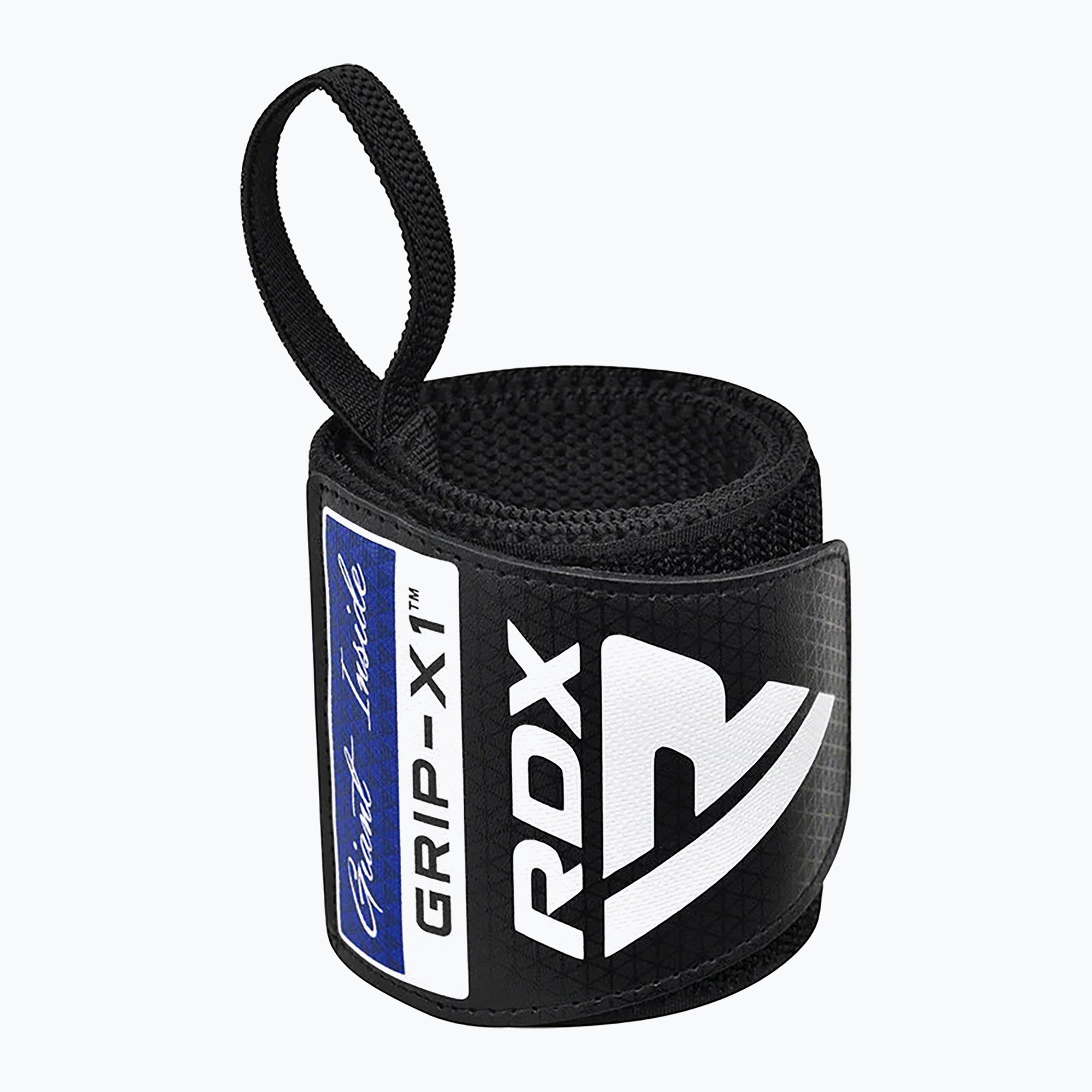 Suporturi pentru încheietura mâinii RDX WR11 Gym Wirst Wrap black/blue (WR11 Gym Wirst Wrap WAH-WR11BU)