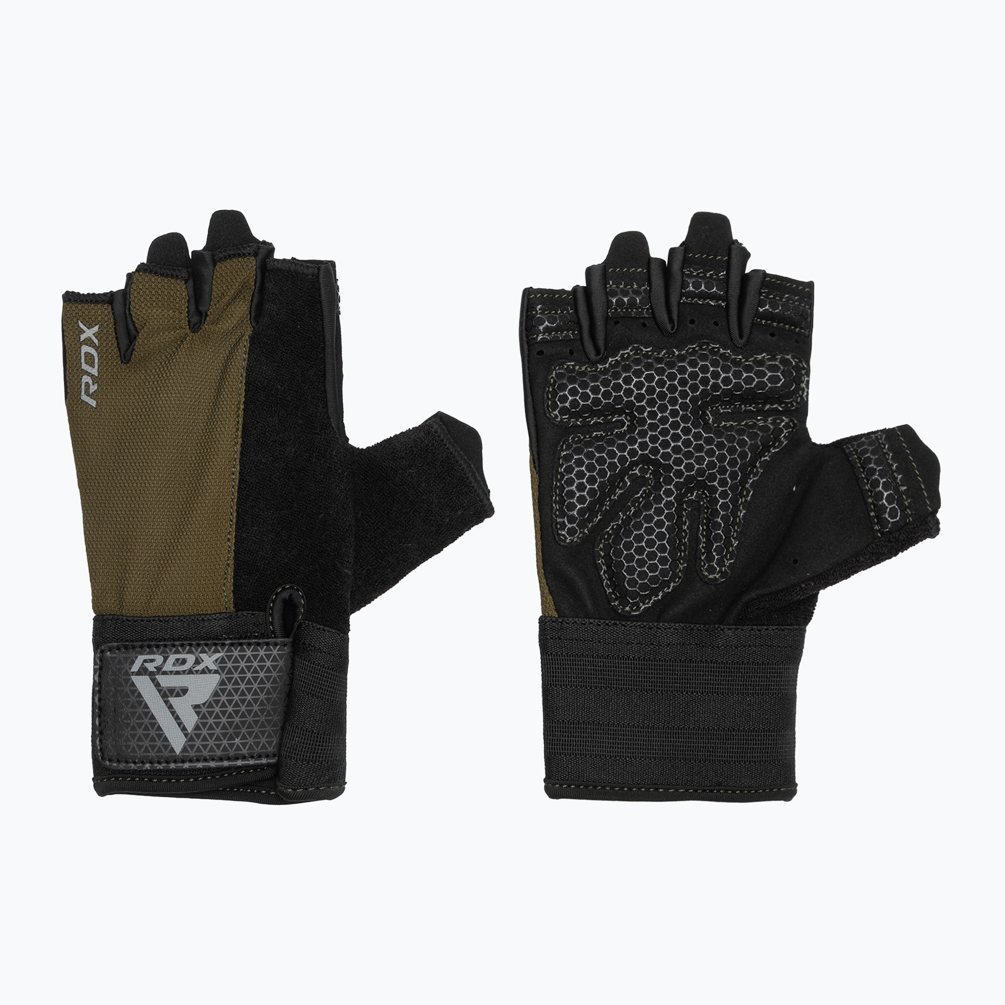 Ръкавици за тренировка RDX W1H Gym Workout army green
