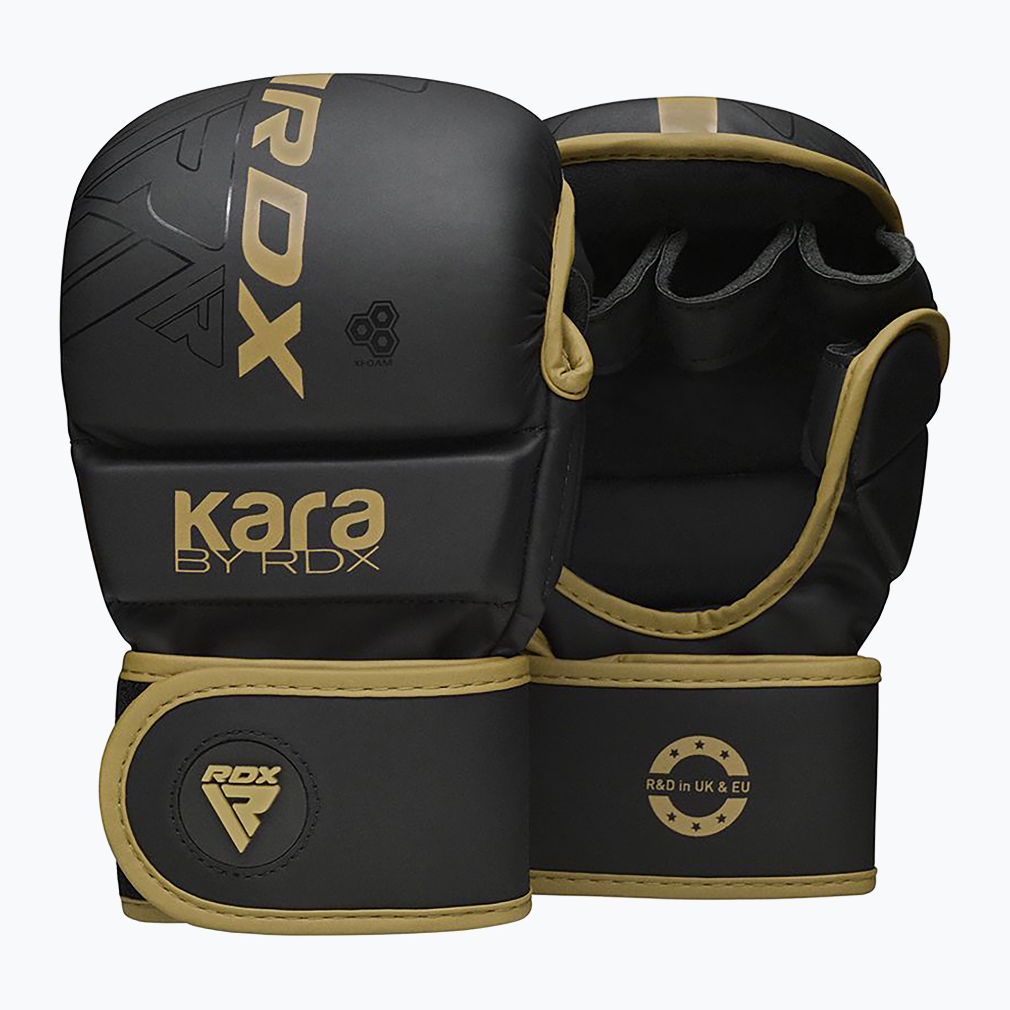 Rękawice grapplingowe RDX F6 Shooter Grappling golden 