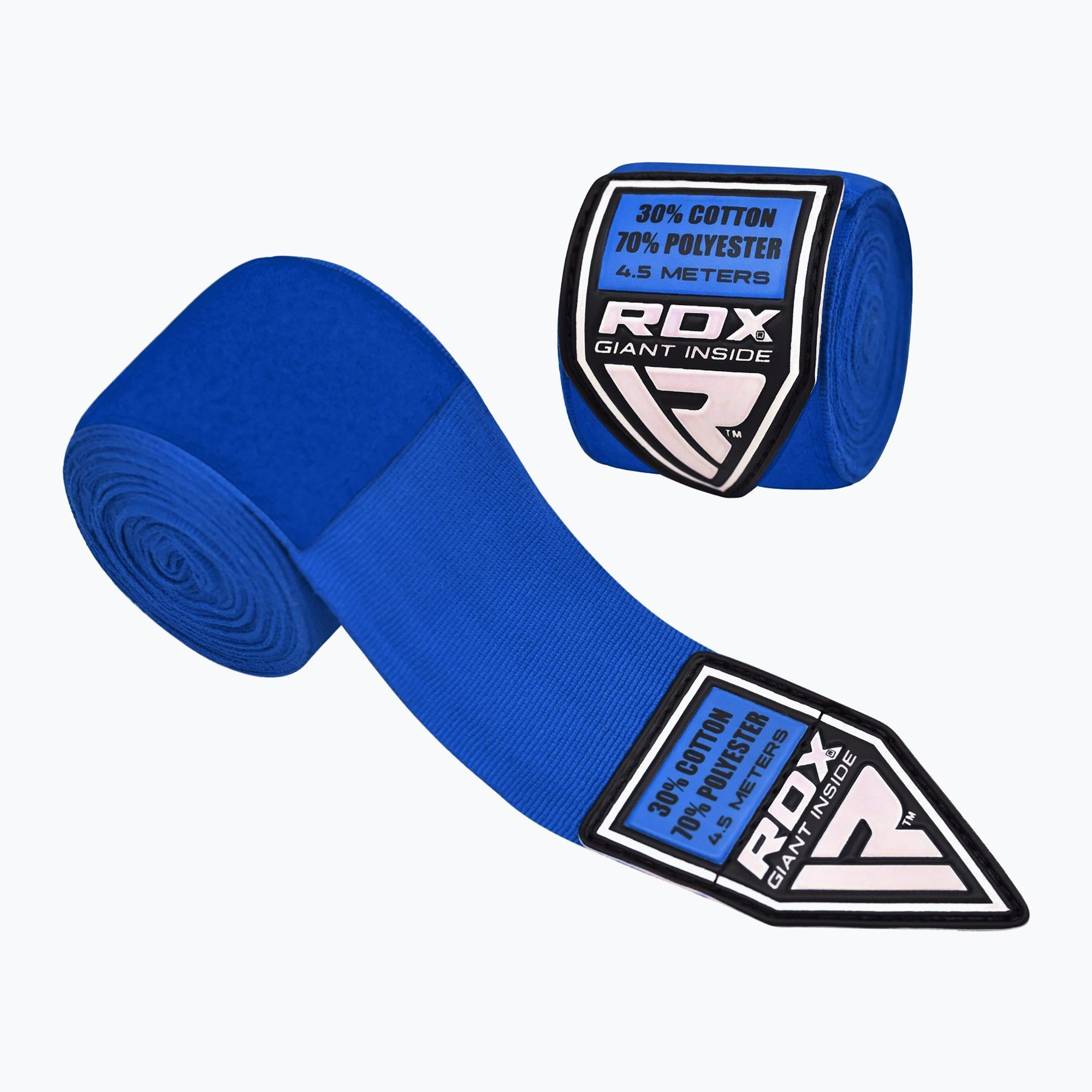 Boxerské obväzy RDX HWX-RU+ modré (Hand Wraps Plus HWX-RU+)
