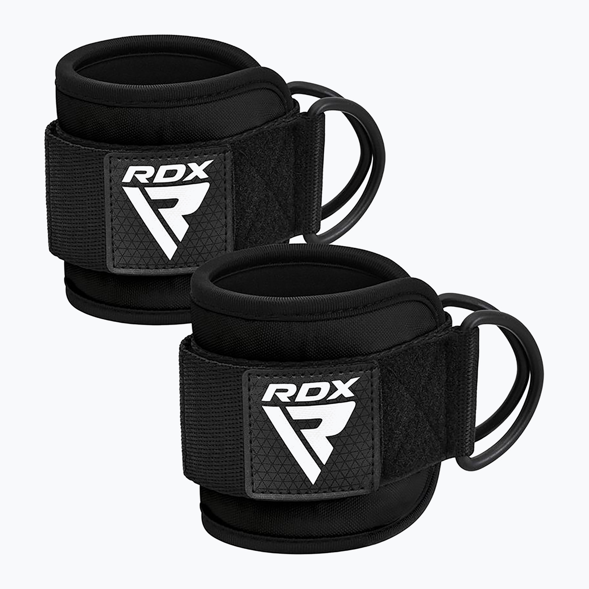 Ремъци с куки за глезена RDX Gym Ankle Pro A4 black WAN-A4B-P