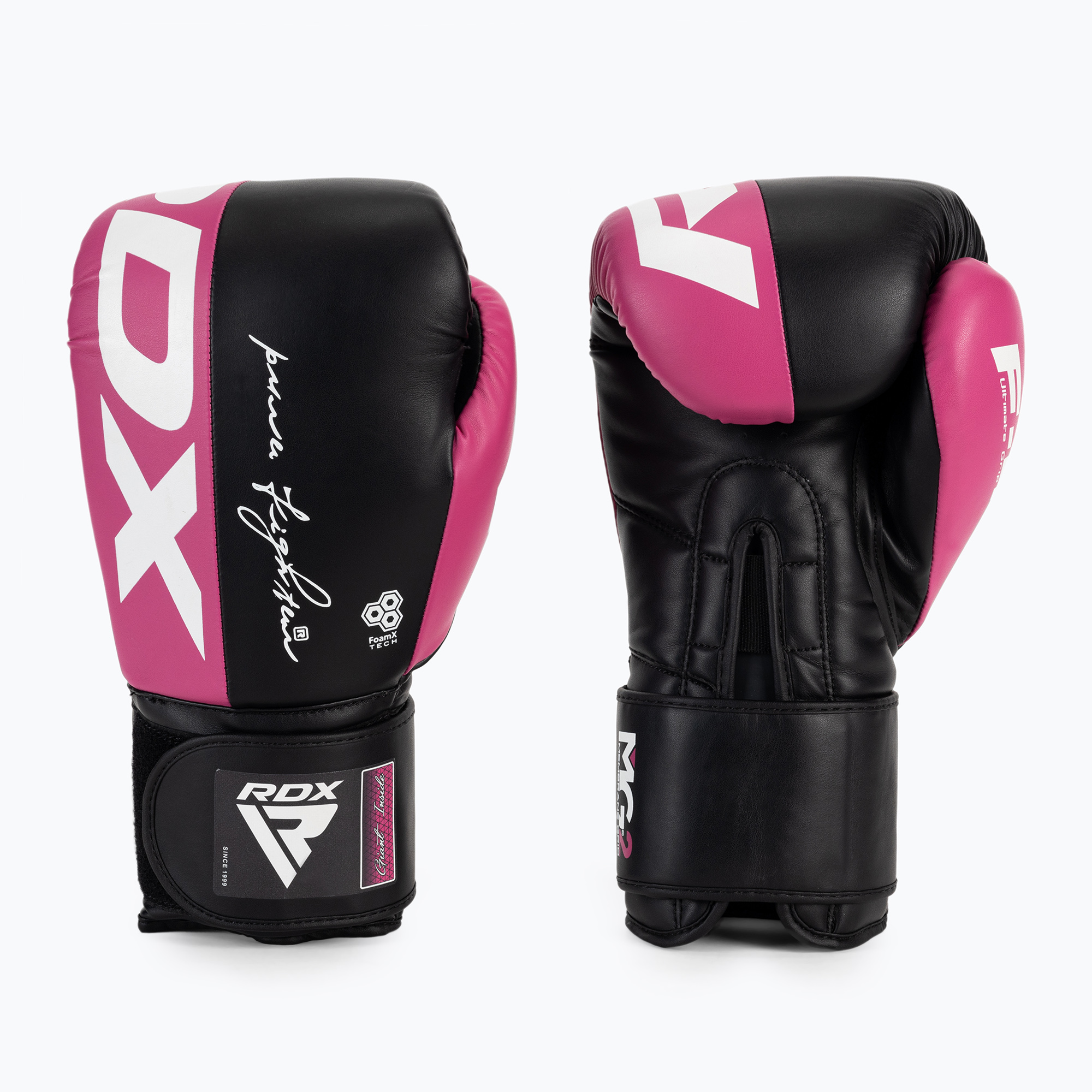 Rękawice bokserskie RDX REX F4 pink/black 