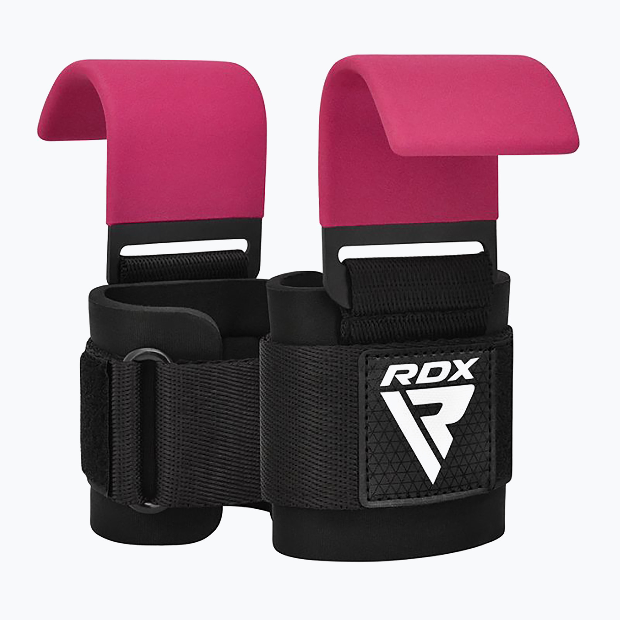 RDX W5 Hákový popruh na zdvíhanie závaží ružový (W5 Weight Lifting Hook Strap WAN-W5P+)