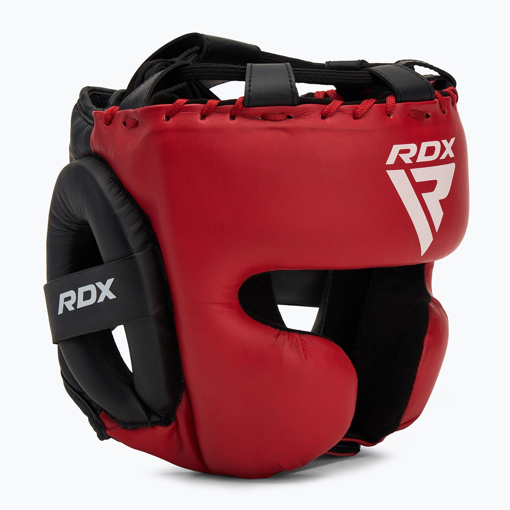 Kask bokserski RDX APEX Boxing Head Gear With Cheek Protector red 