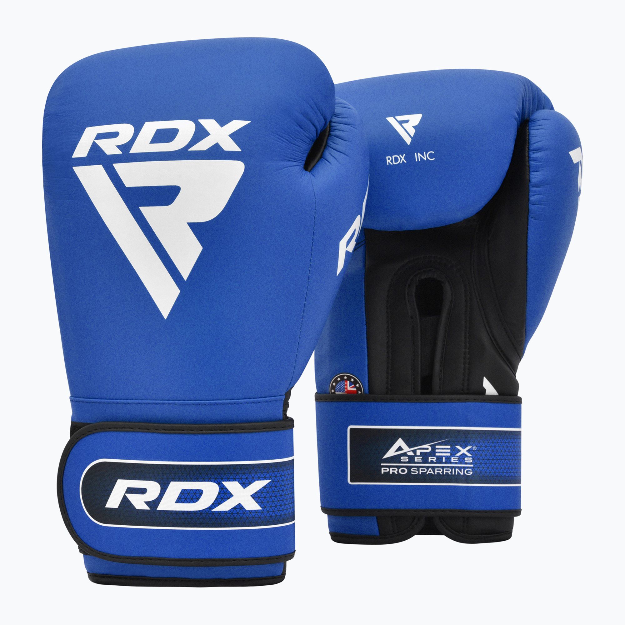 Rękawice bokserskie RDX Apex Sparring Training Boxing Hook & Loop blue 