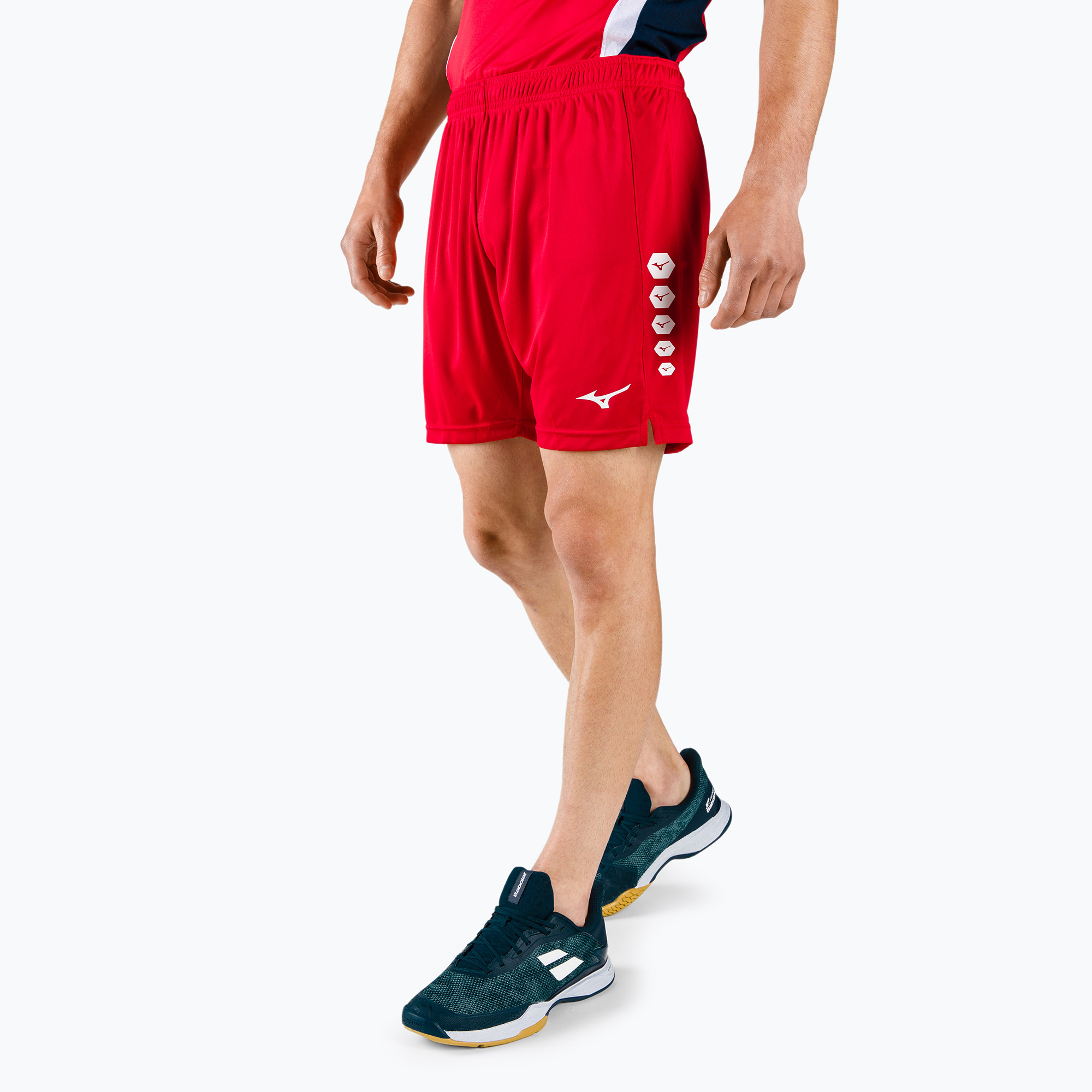 Pantaloncini da allenamento da uomo Mizuno Soukyu rosso X2EB750062 (S) (Soukyu X2EB750062)