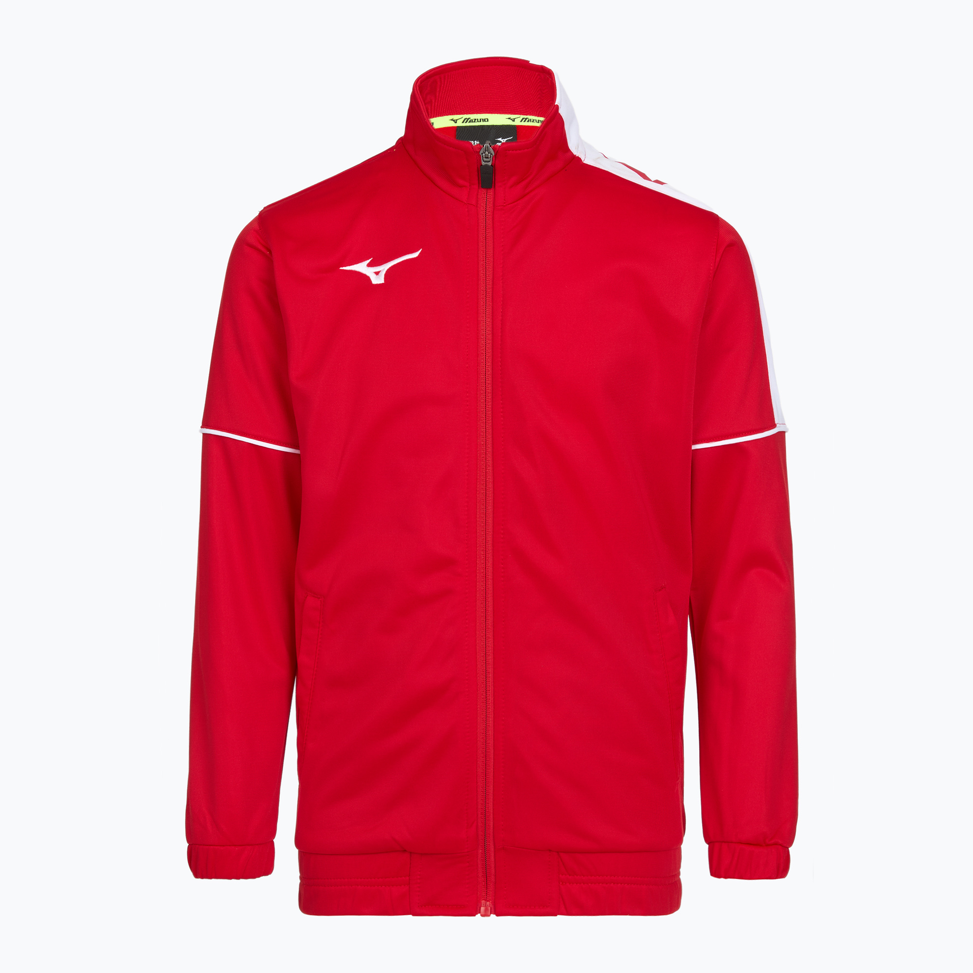 Детски суитшърт за тренировка Mizuno Knitted Track red