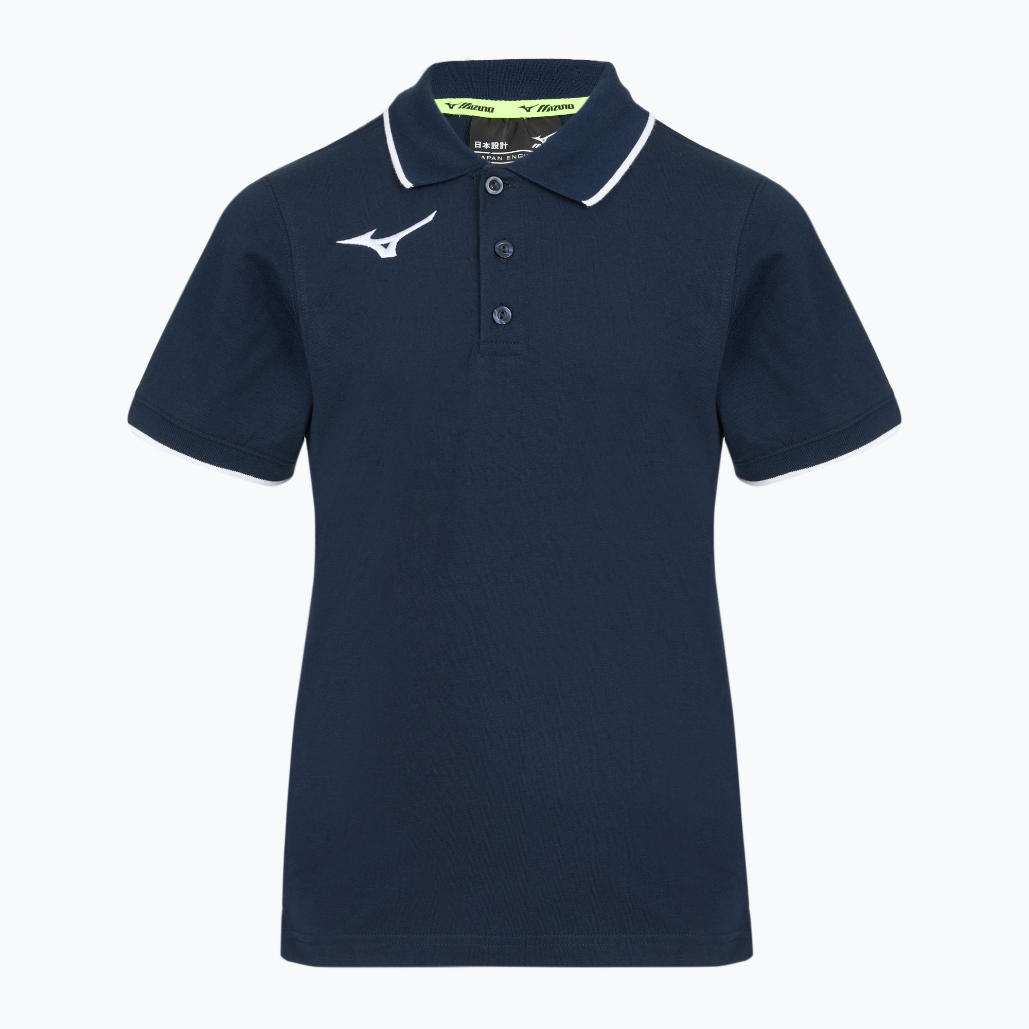 Детска тениска Mizuno Polo navy/white