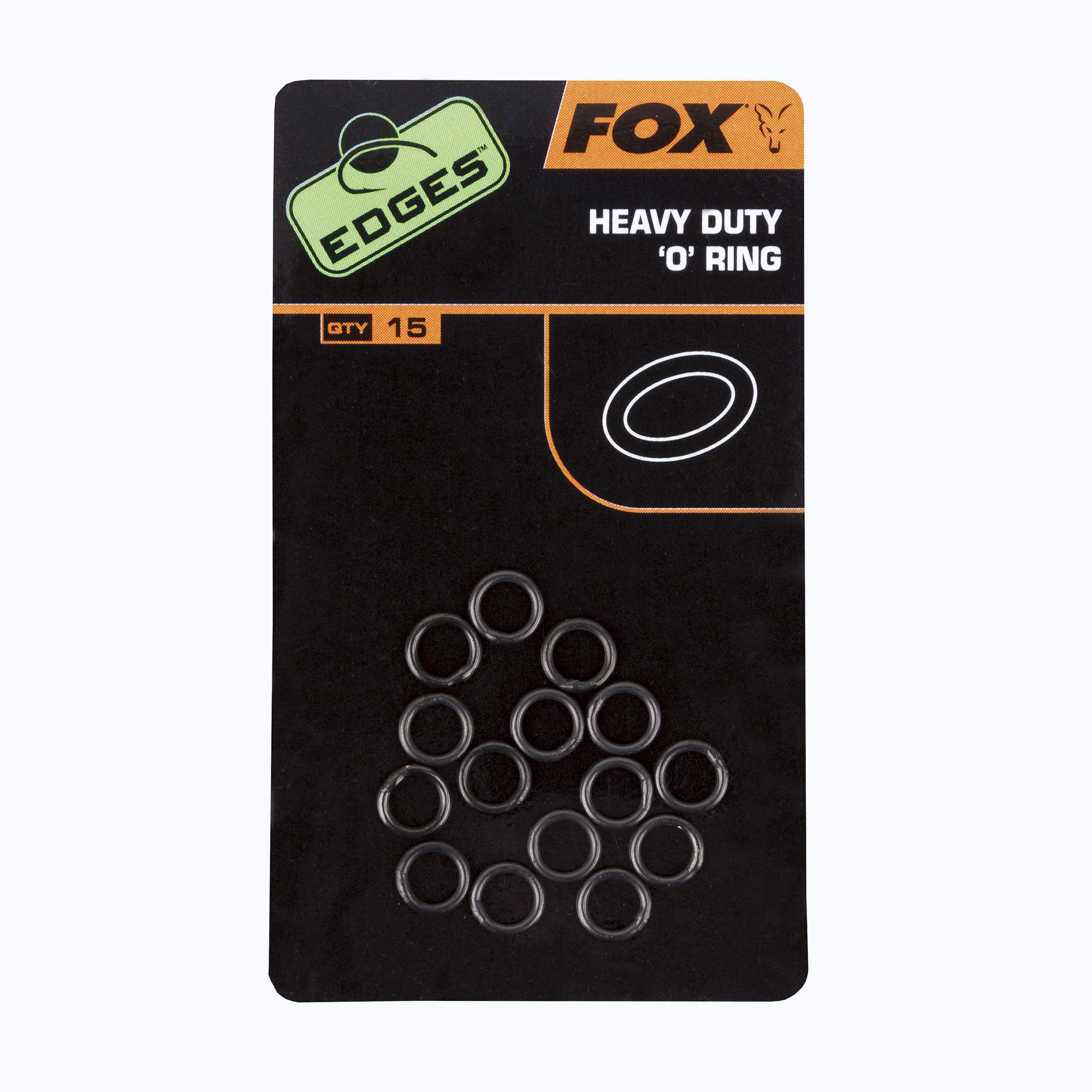 Fox International Edges Heavy Duty carp link rings O ring 15 pcs black CAC496