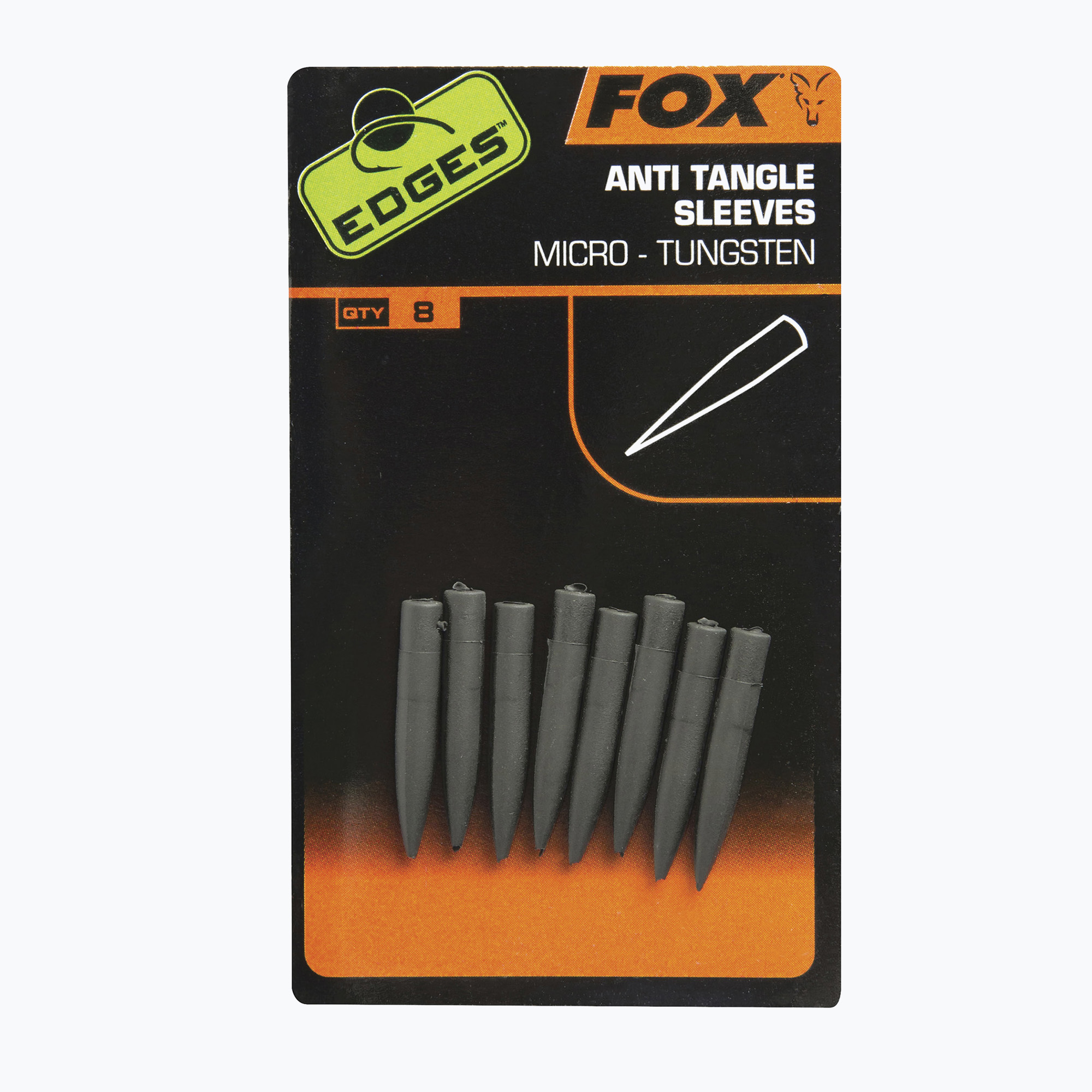 Fox International Edges Tungsten Anti Tangle Sleeve 8 pcs grey CAC631