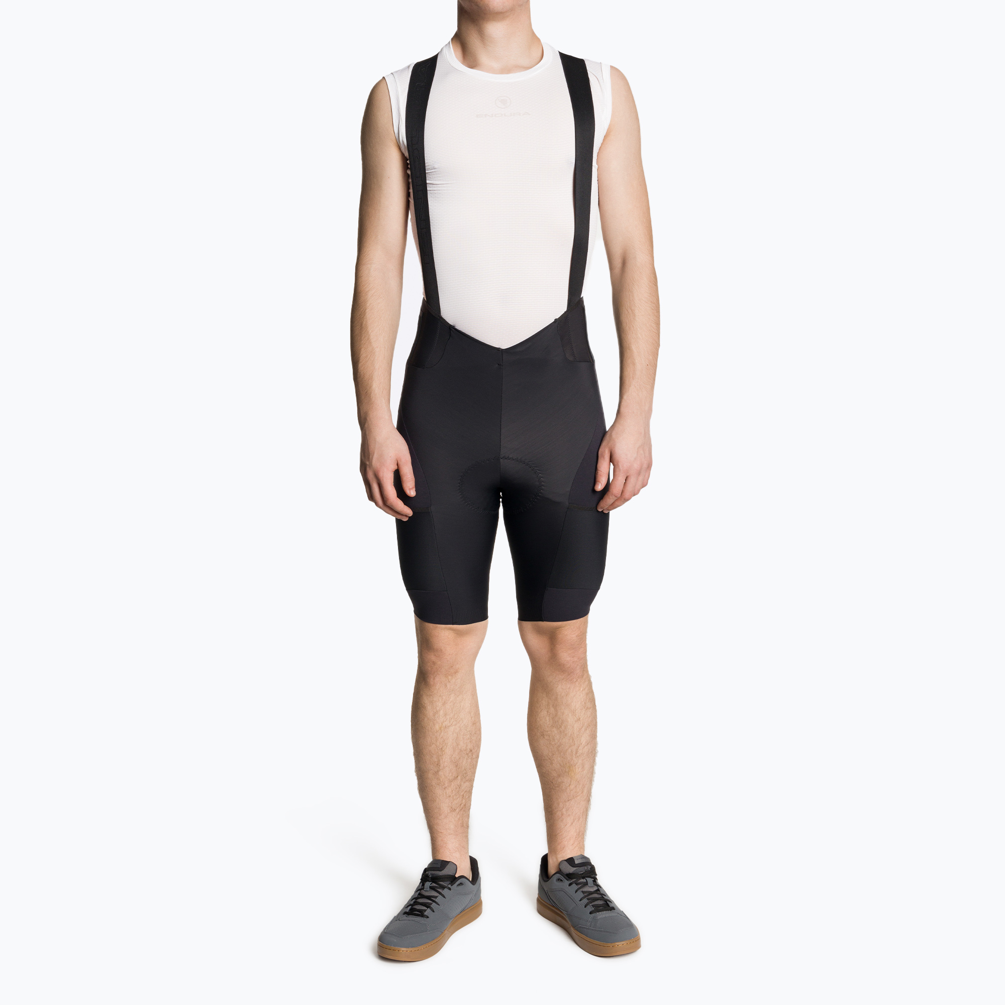 Мъжки къси панталони за колоездене Endura GV500 Reiver Bibshort black