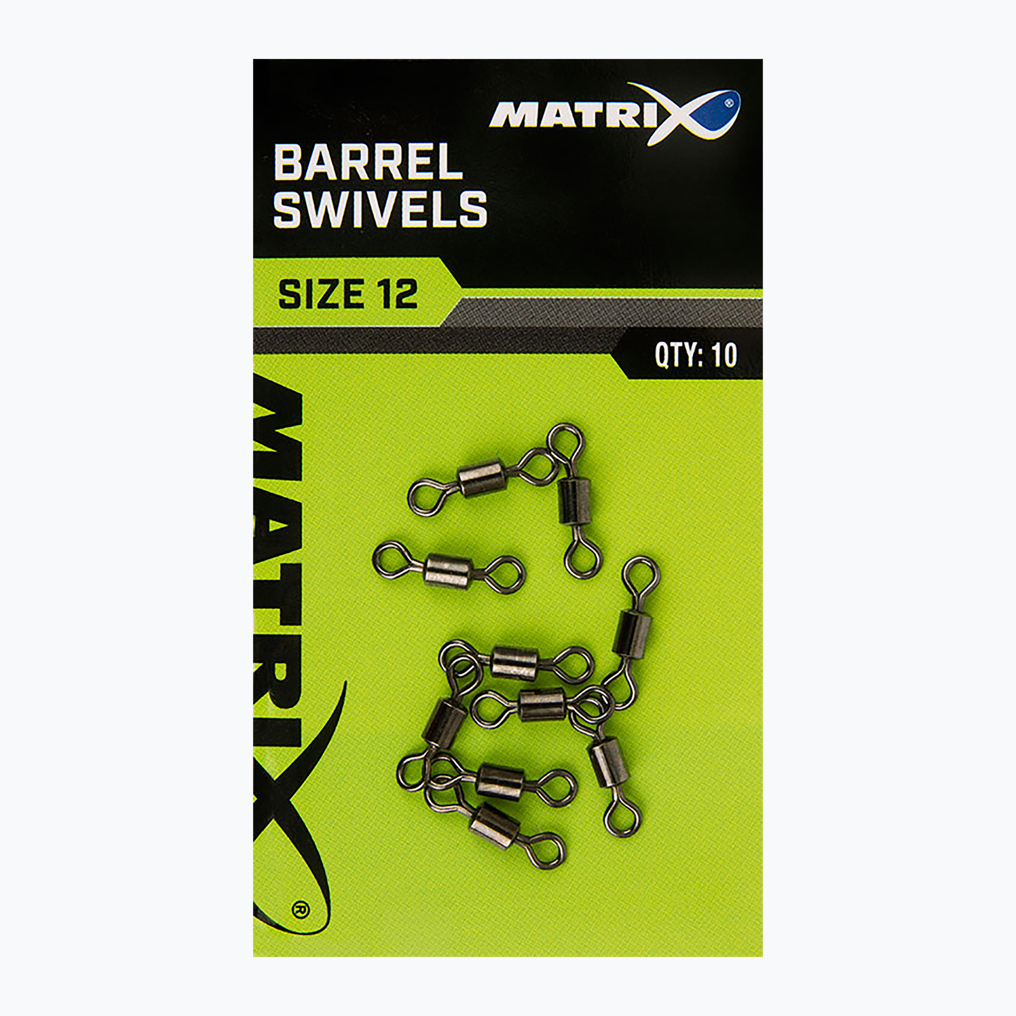 Matrix Barrel Swivels 10db ezüst GAC357 metódus forgócsavarok (Barrel Swivels 10 pcs GAC357)
