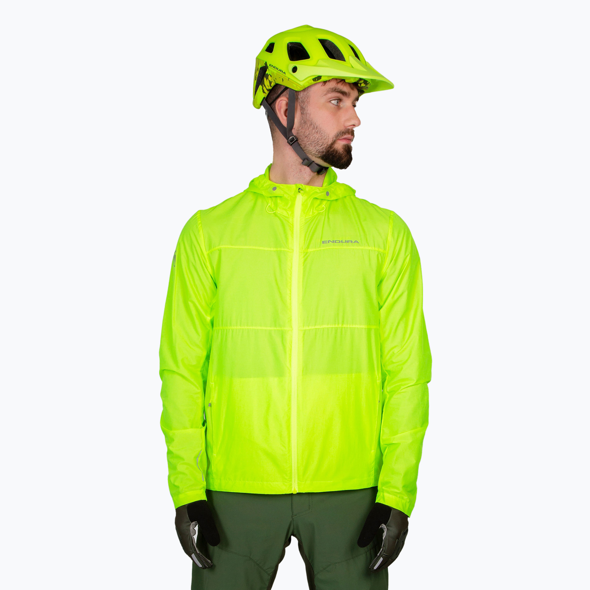 Pánska cyklistická bunda Endura Hummvee Windshell hi-viz yellow (Hummvee Windshell E9171YV)
