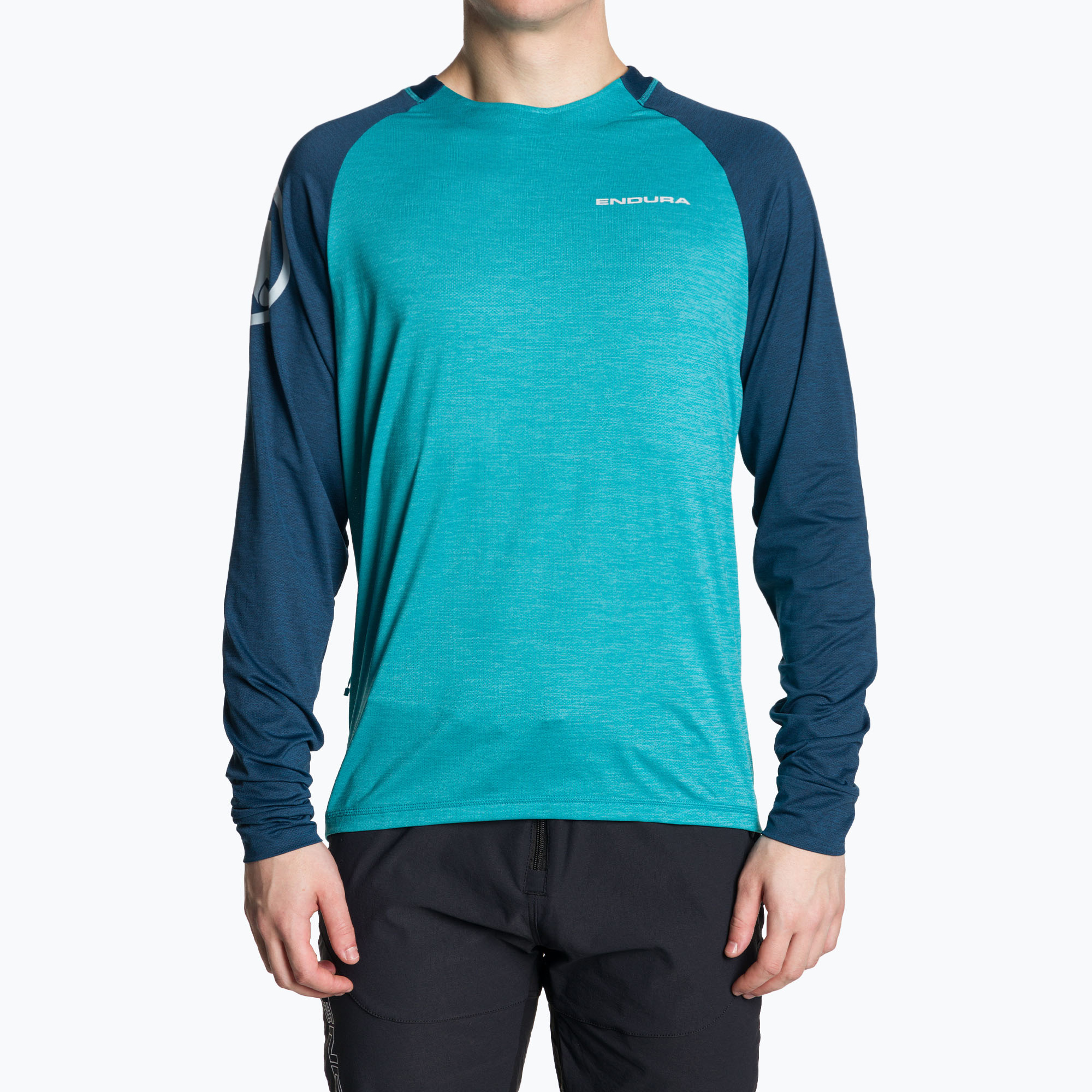 Men's Endura Singletrack atlantic cycling longsleeve (S)