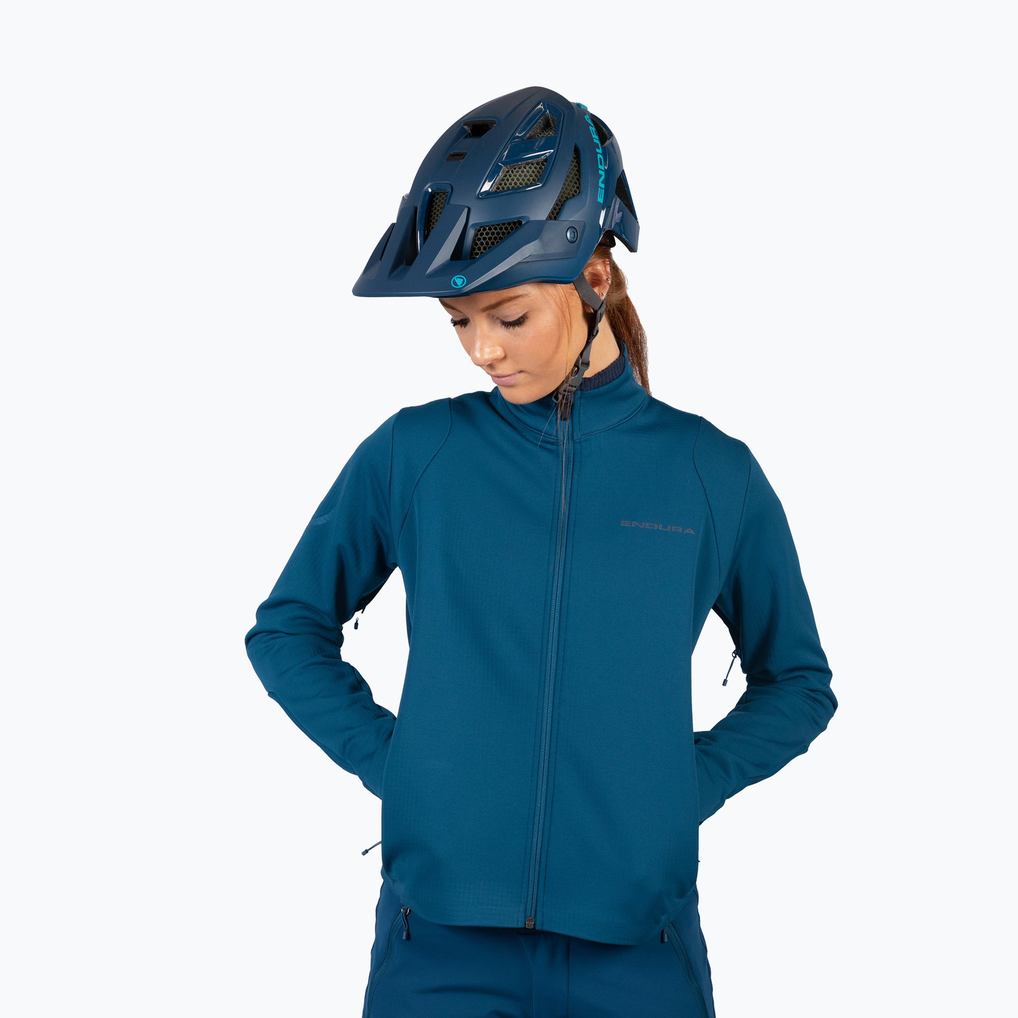 Дамско яке за колоездене Endura SingleTrack Softshell blueberry