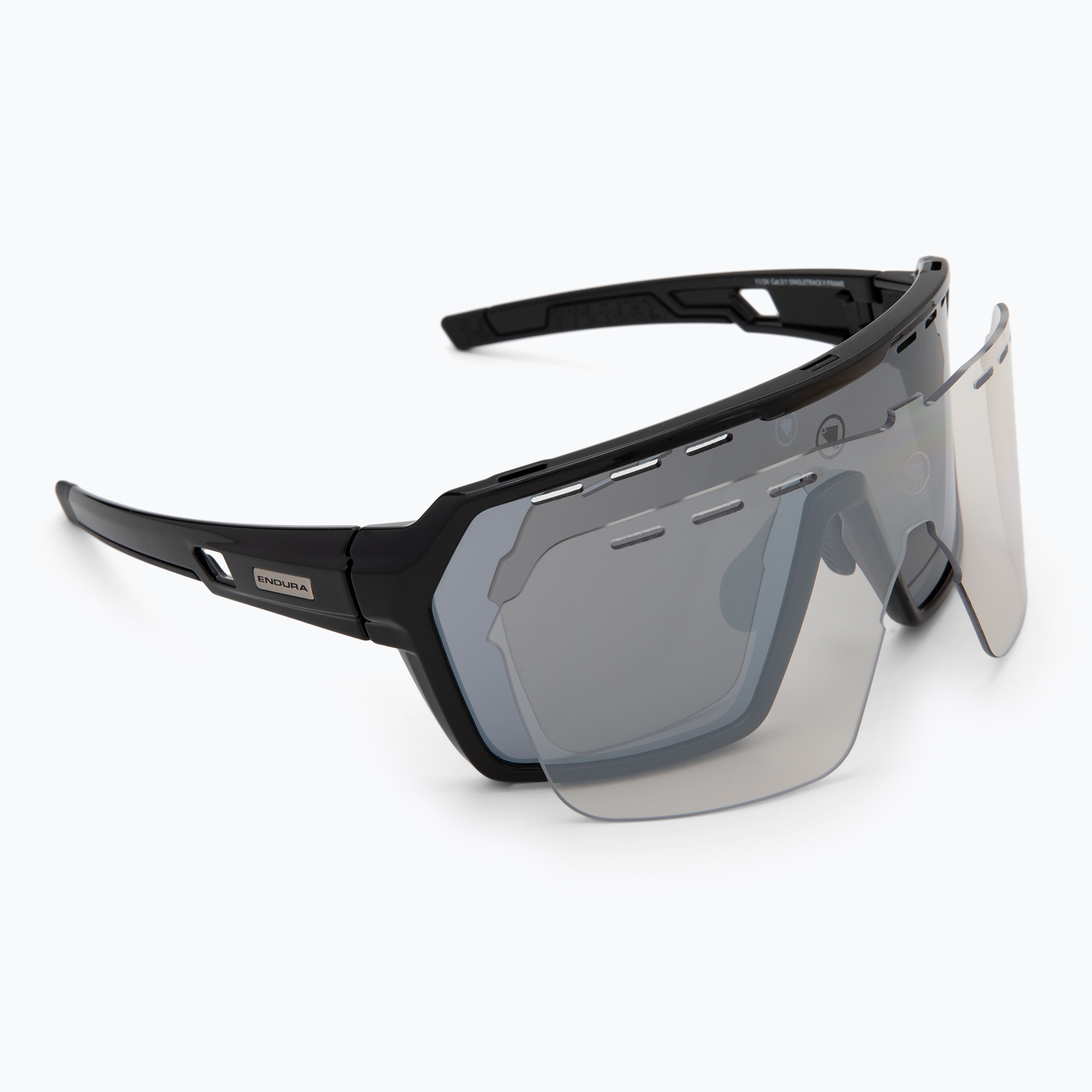 Слънчеви очила Endura Singletrack black/platinum revo smoke/clear silver flash mirror