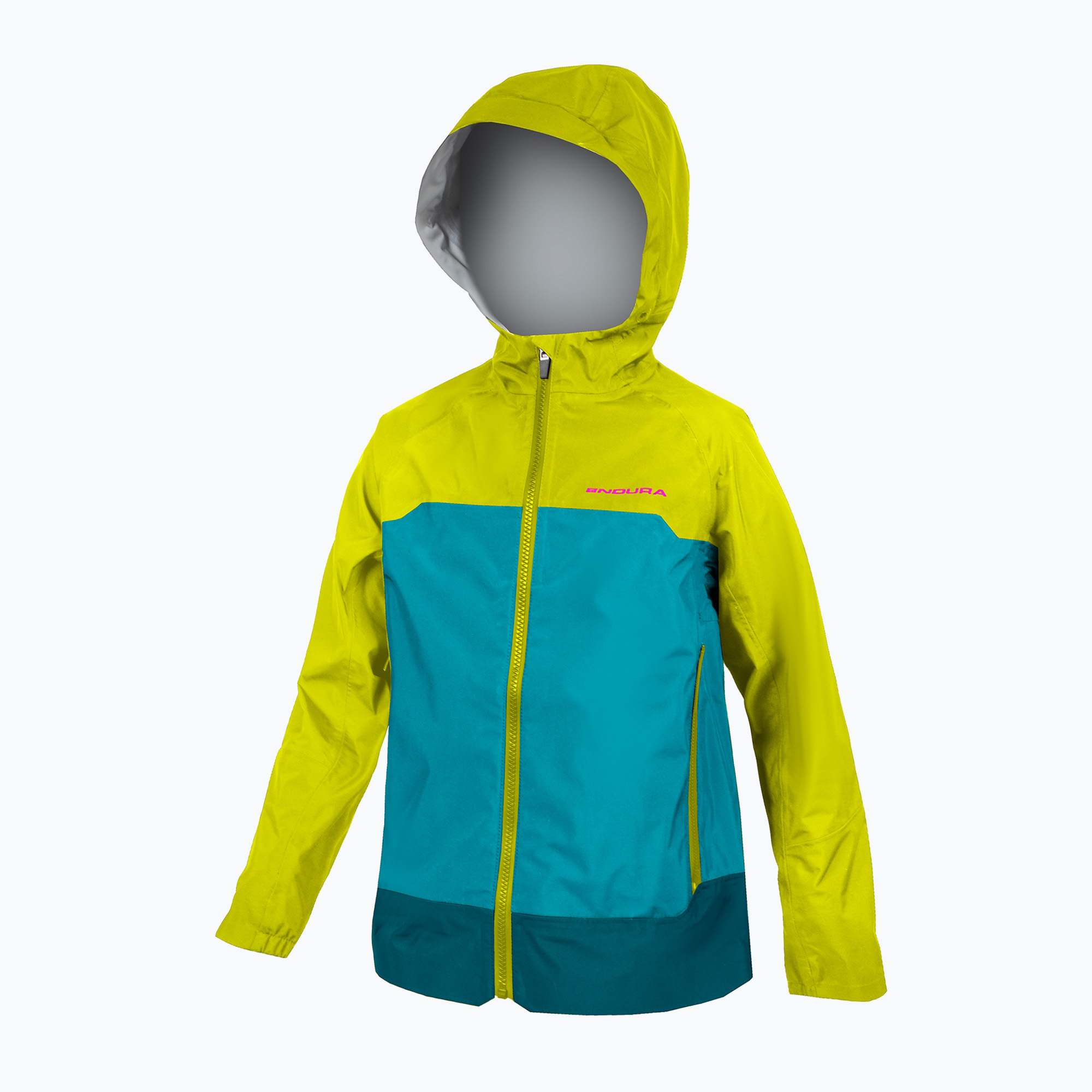 Detská cyklistická bunda Endura MT500 Waterproof Jr limetkovo zelená (MT500 Waterproof Jr E7166)