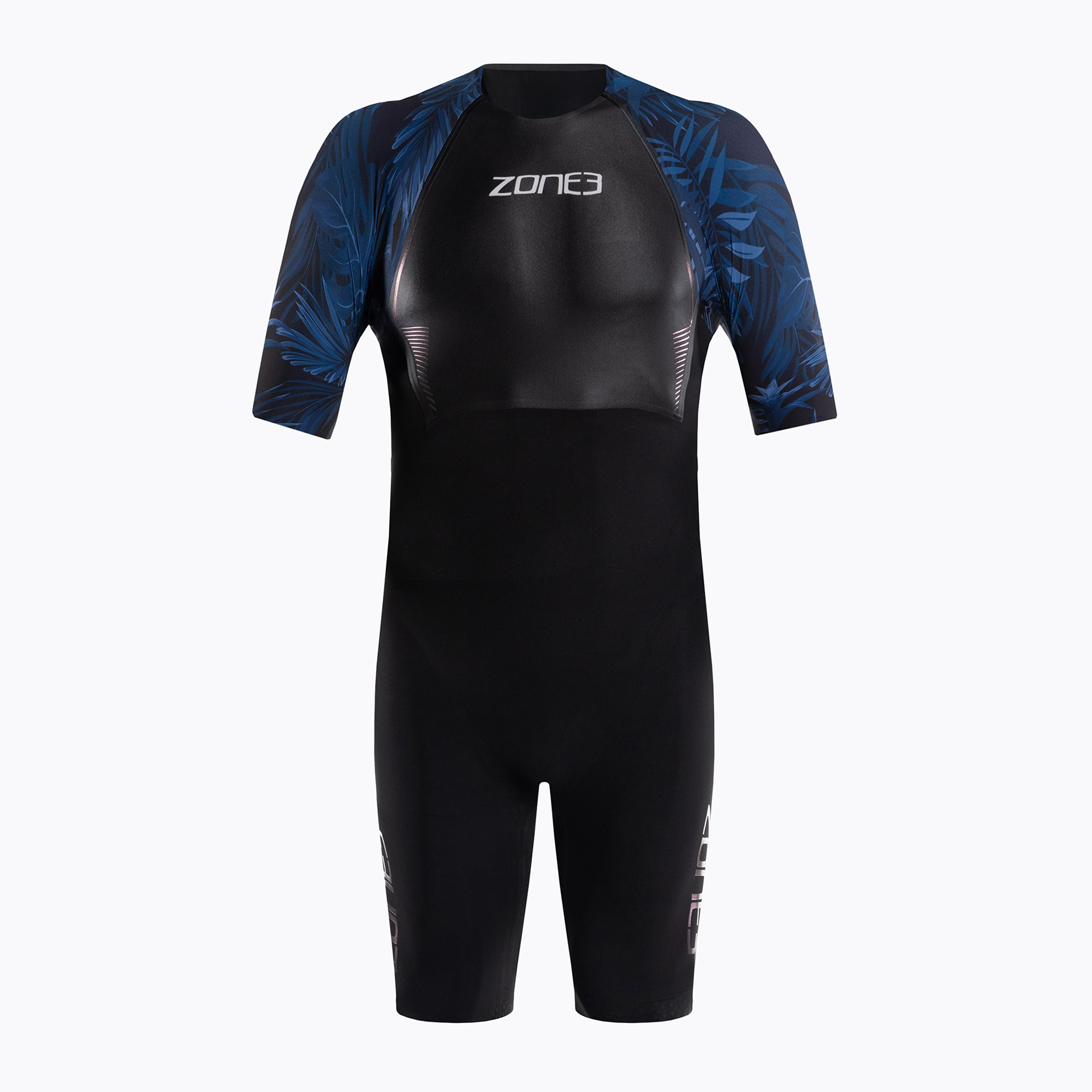 Costume da bagno ZONE3 triathlon uomo SS21MWTC nero/blu (XL) (Swimskin SS21MWTC101)