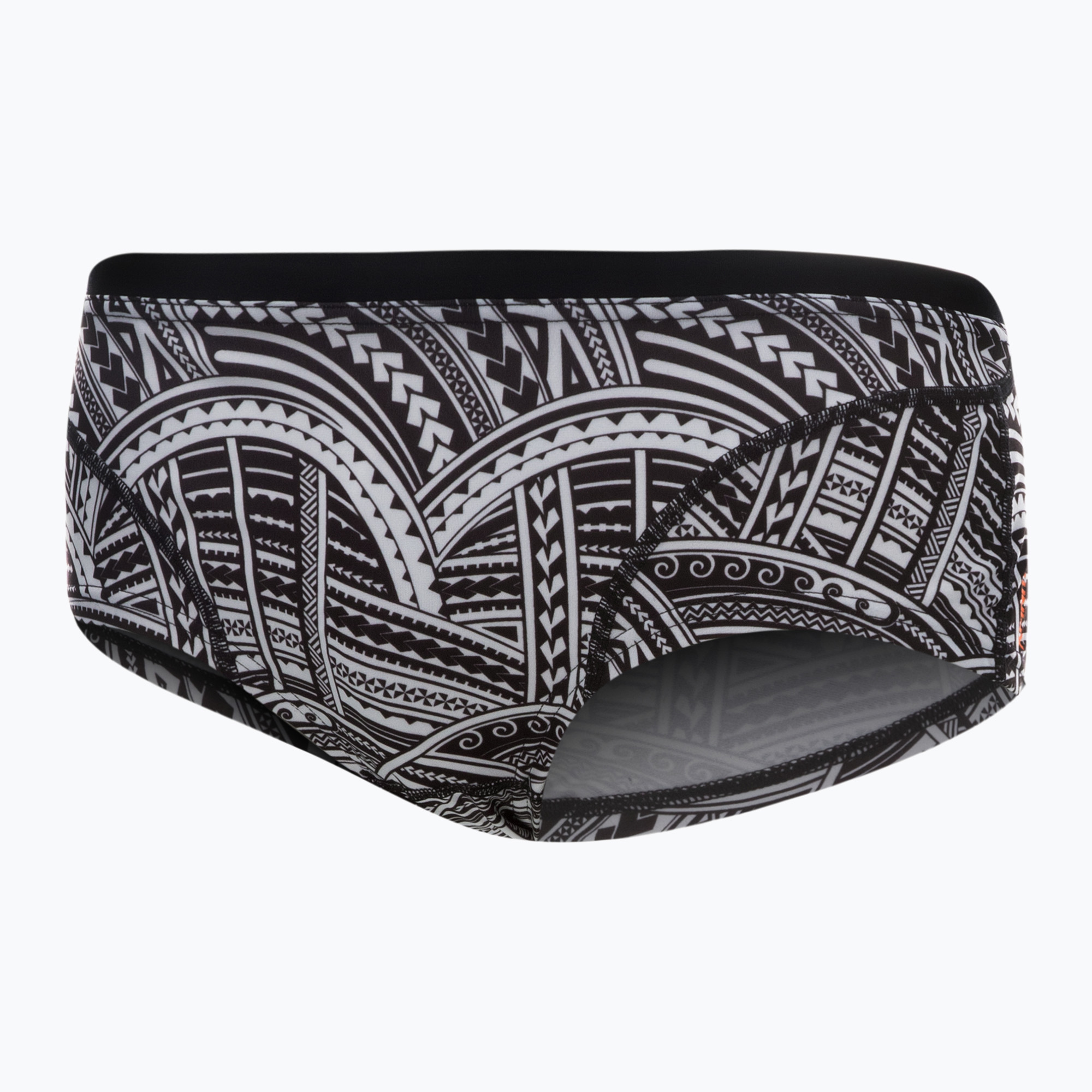 Мъжки боксерки за плуване ZONE3 Kona Speed Brief Shorts tribal print/black/ white/orange