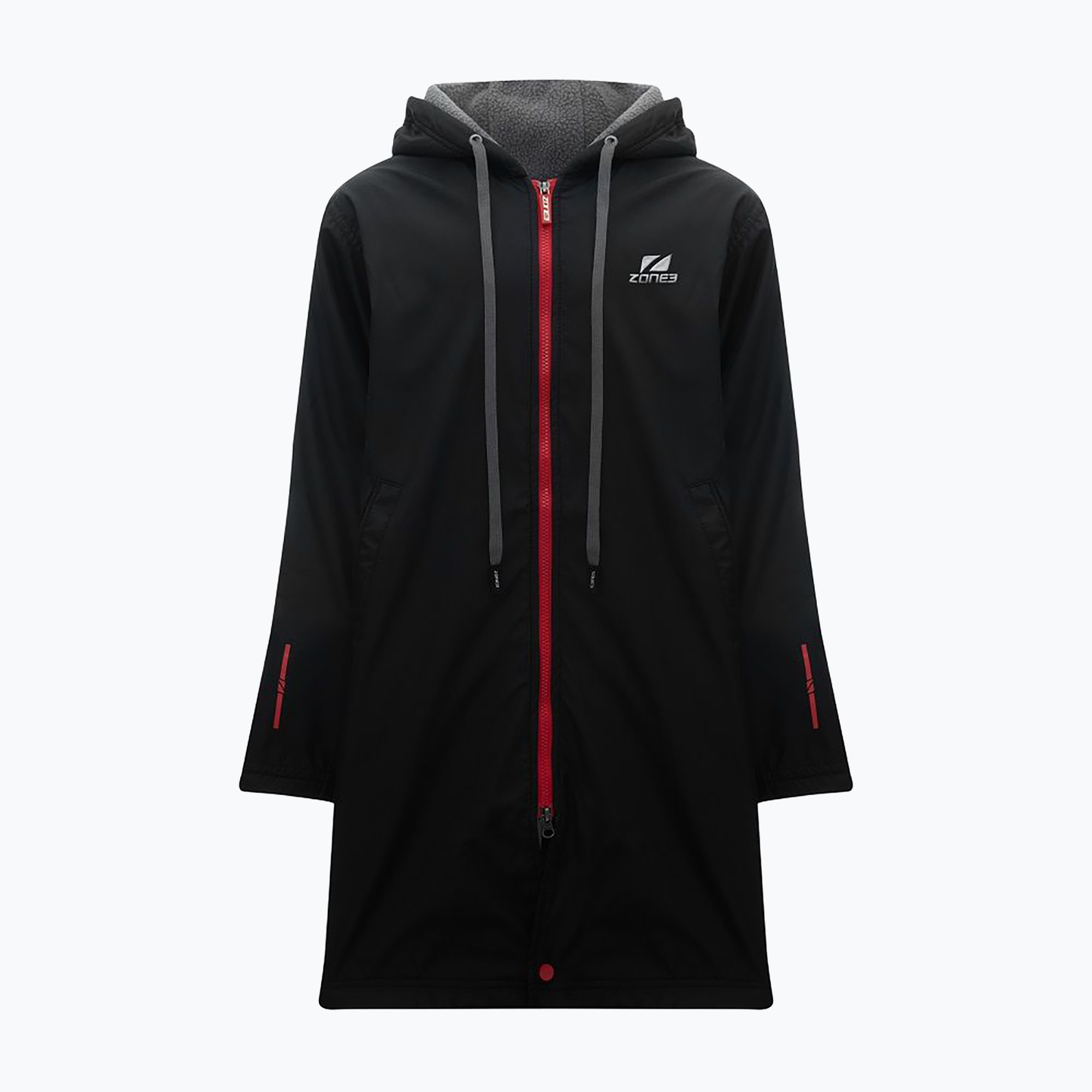 Детски халат за преобличане ZONE3 Polar Fleece Parka Jr black