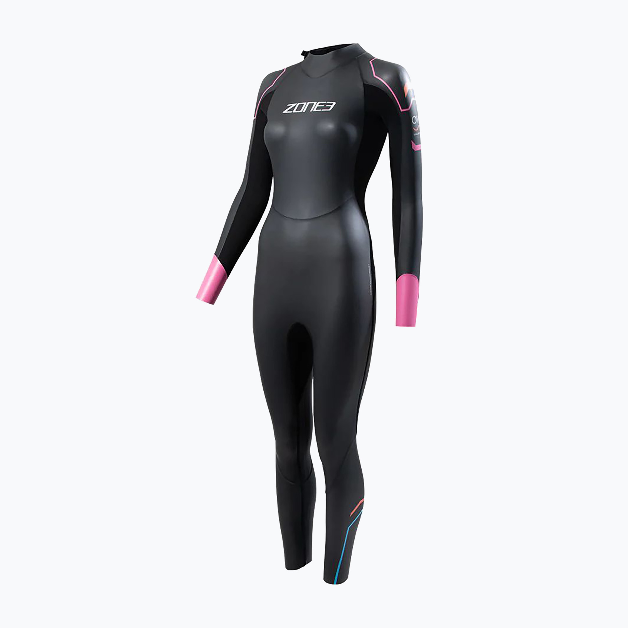Pianka do pływania damska ZONE3 Aspect Breaststroke 3,5 mm black/pink 