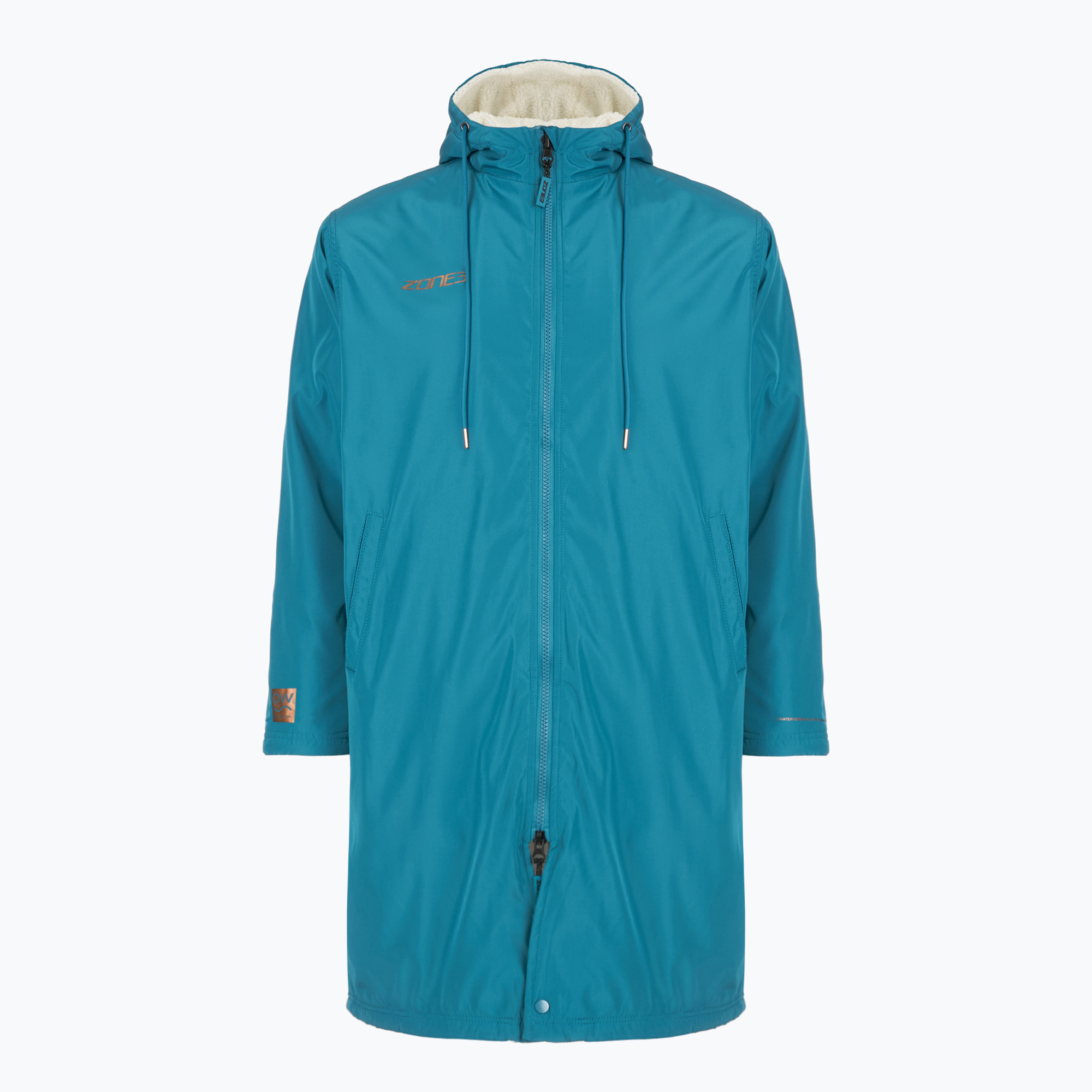 Дълго яке ZONE3 Recycled Thermo-tech Robe Parka teal/copper
