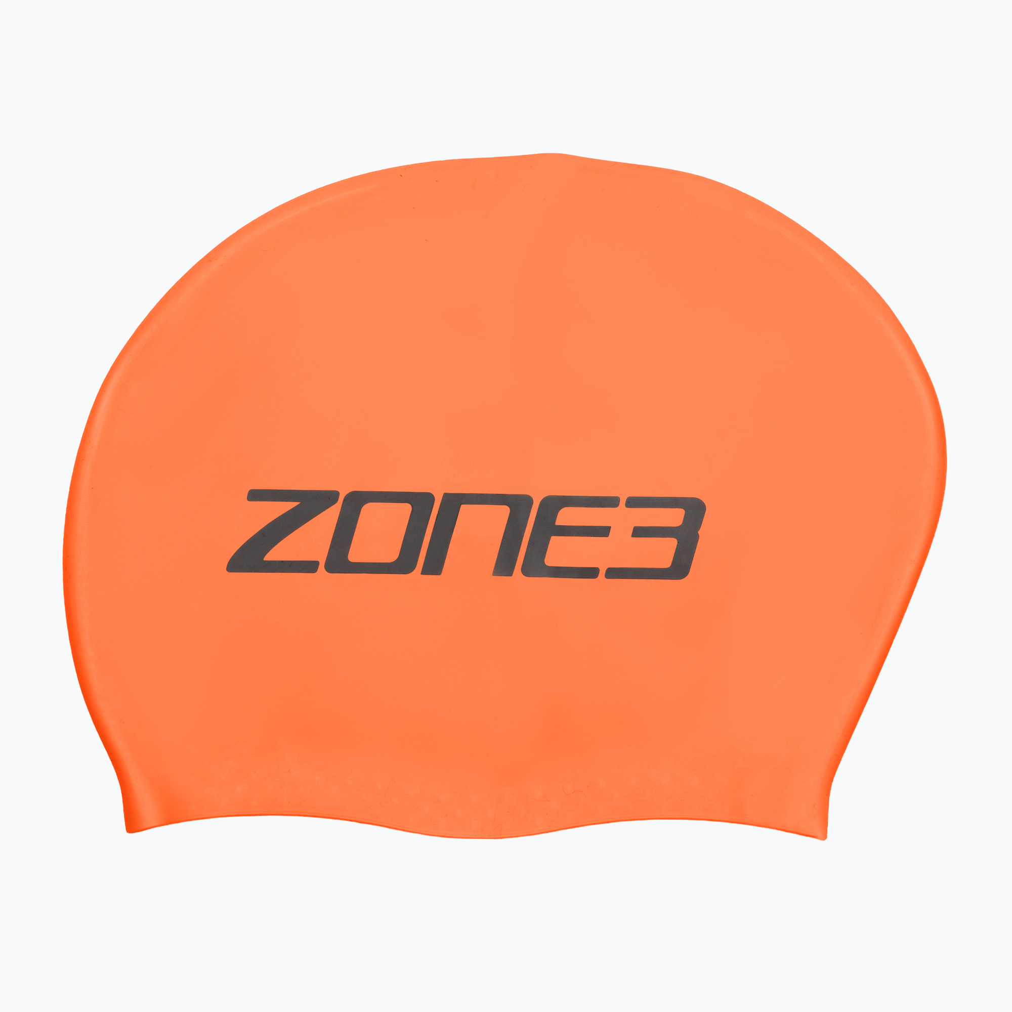 Шапка за плуване ZONE3 Long Hair hi-vis orange