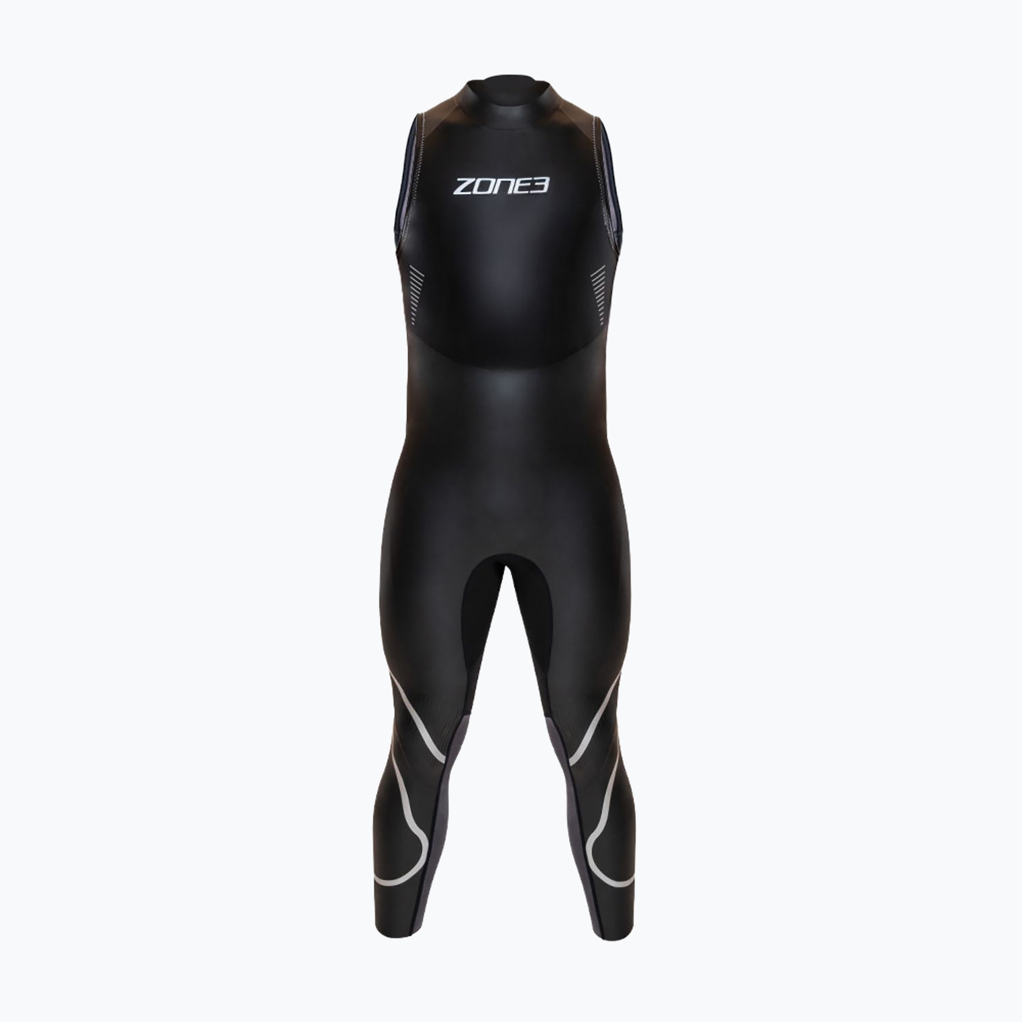 Pianka triathlonowa męska ZONE3 Glide Sleeveless Wetsuit black/grey 