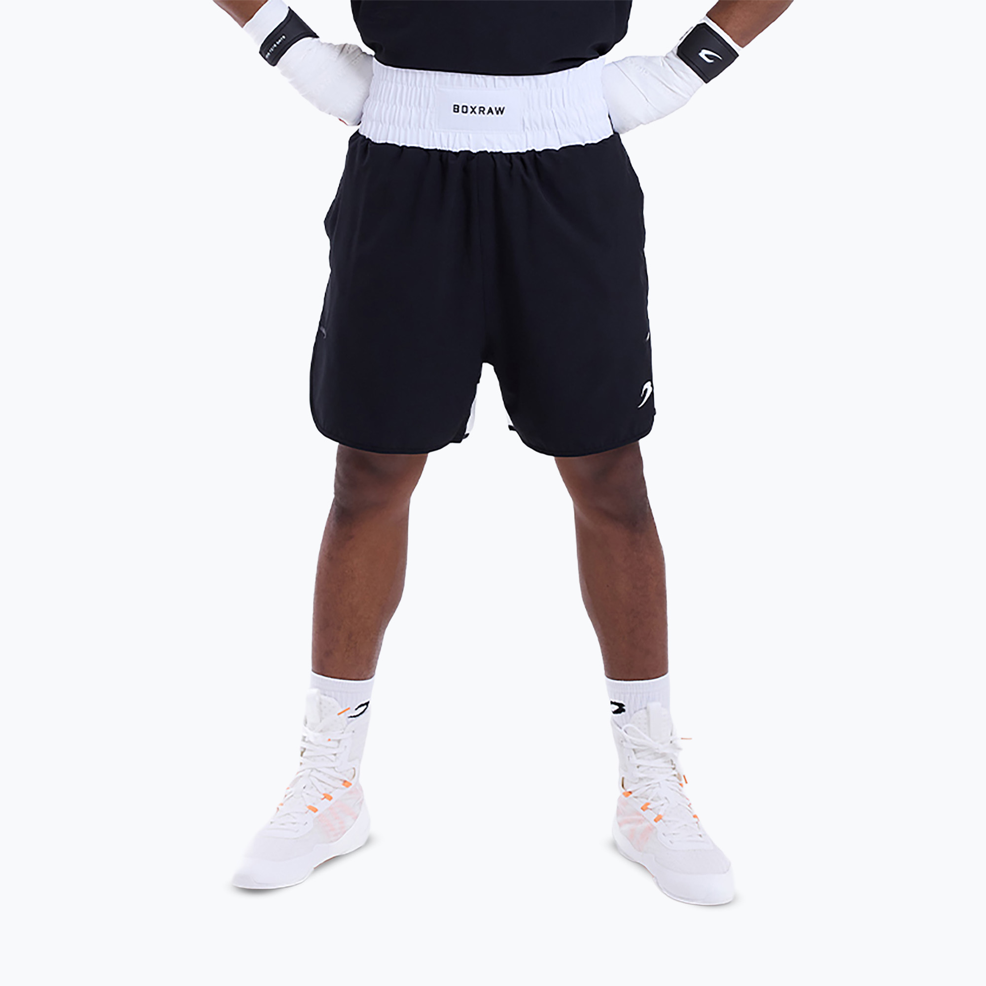 Pantaloni scurți de antrenament pentru bărbați Boxraw Stevenson V2 black/white