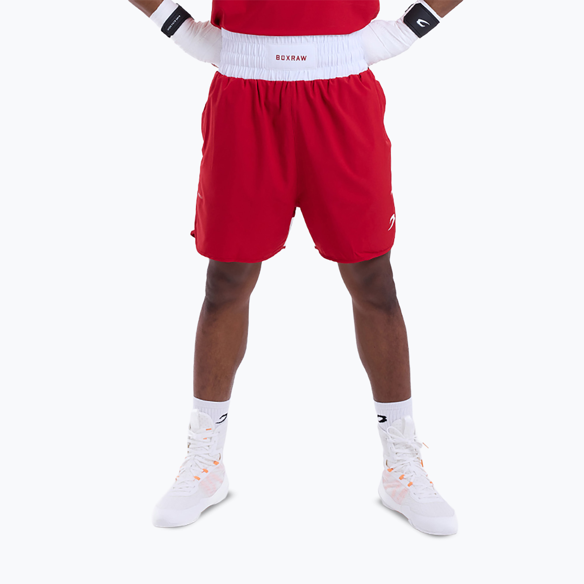Мъжки тренировъчни шорти Boxraw Stevenson V2 red/white
