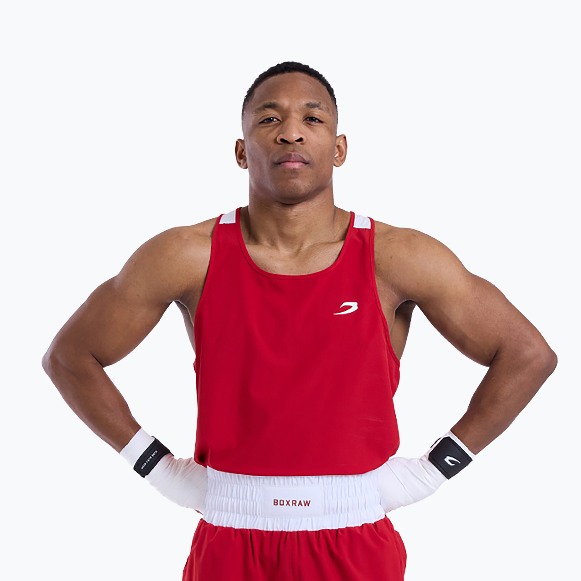 Мъжка тениска Boxraw Stevenson V2 Tank red/white