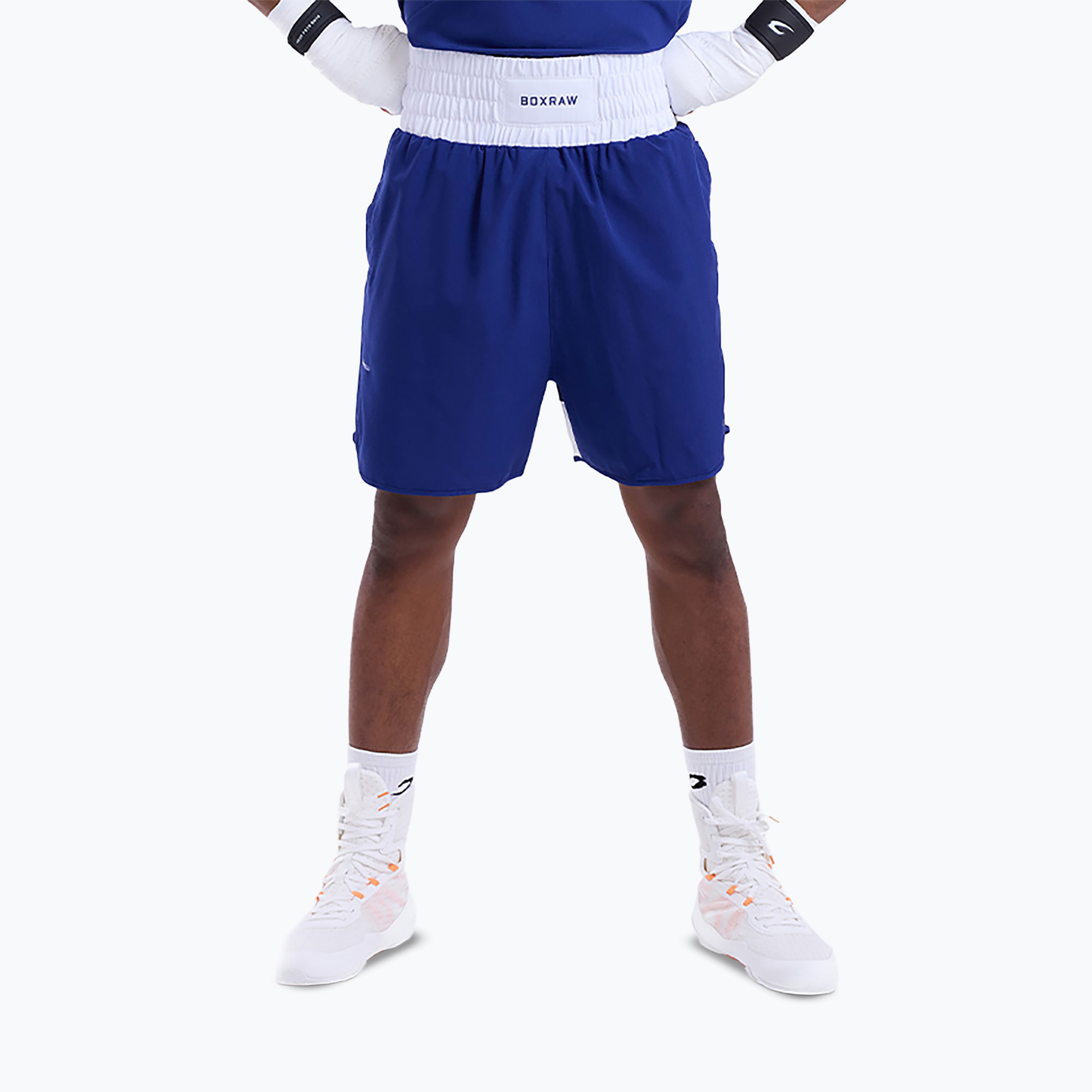 Мъжки тренировъчни шорти Boxraw Stevenson V2 blue/white