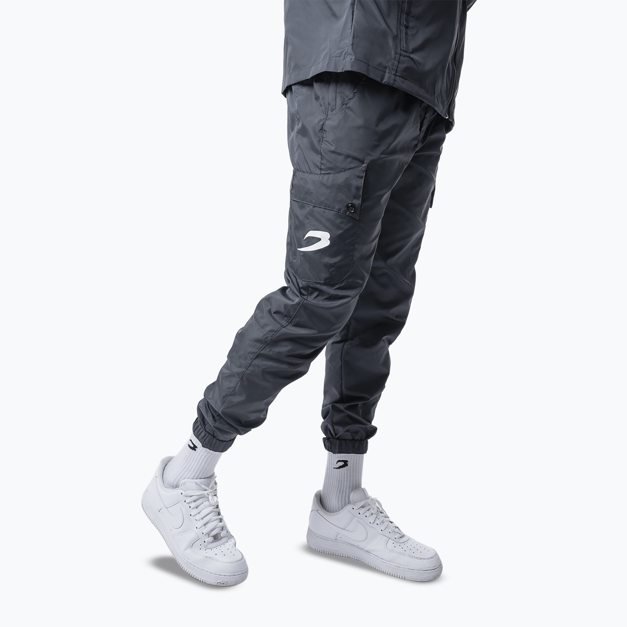 Мъжки панталони за бягане Boxraw Dundee Cargo charcoal