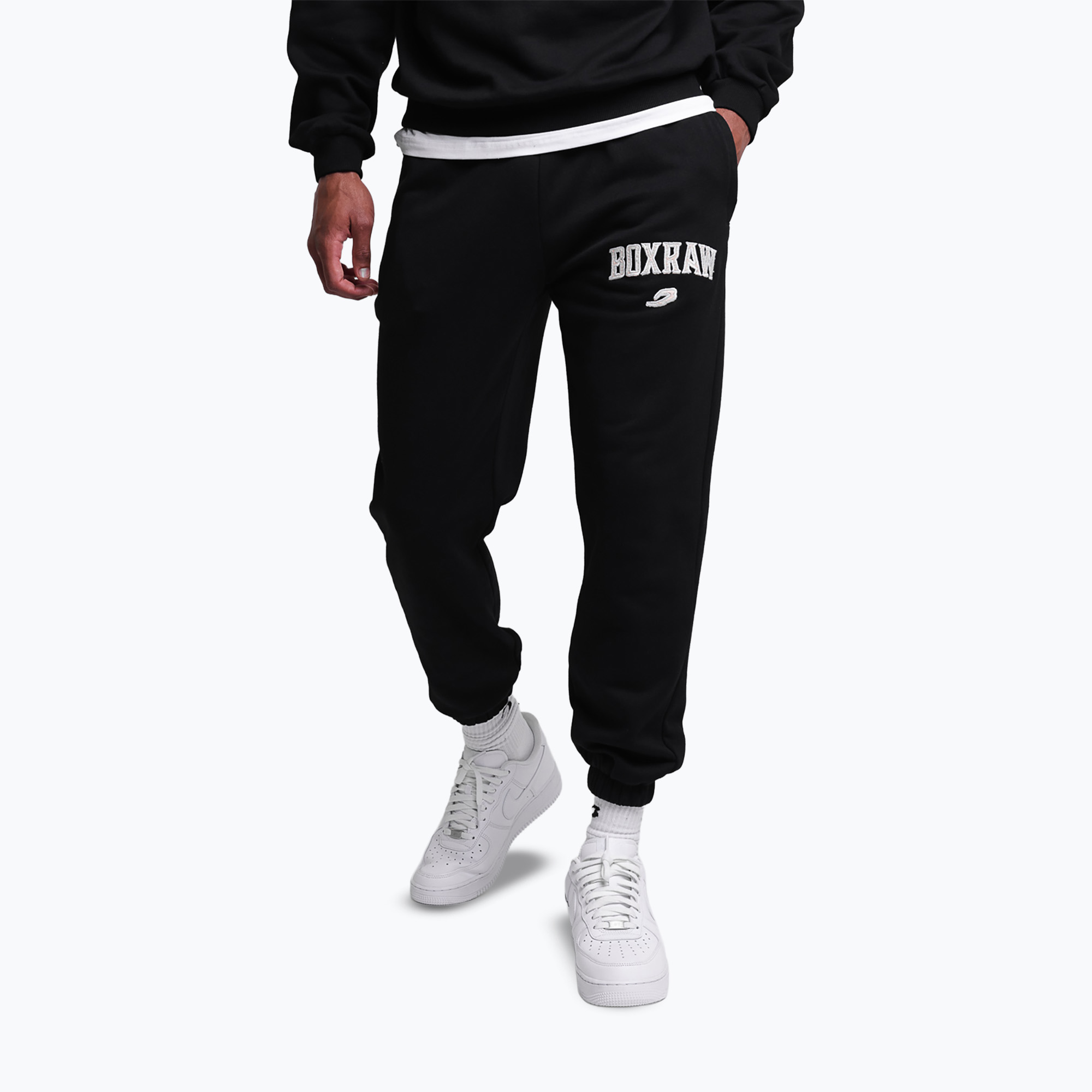 Мъжки панталони за бягане BOXRAW East Street Bottoms black