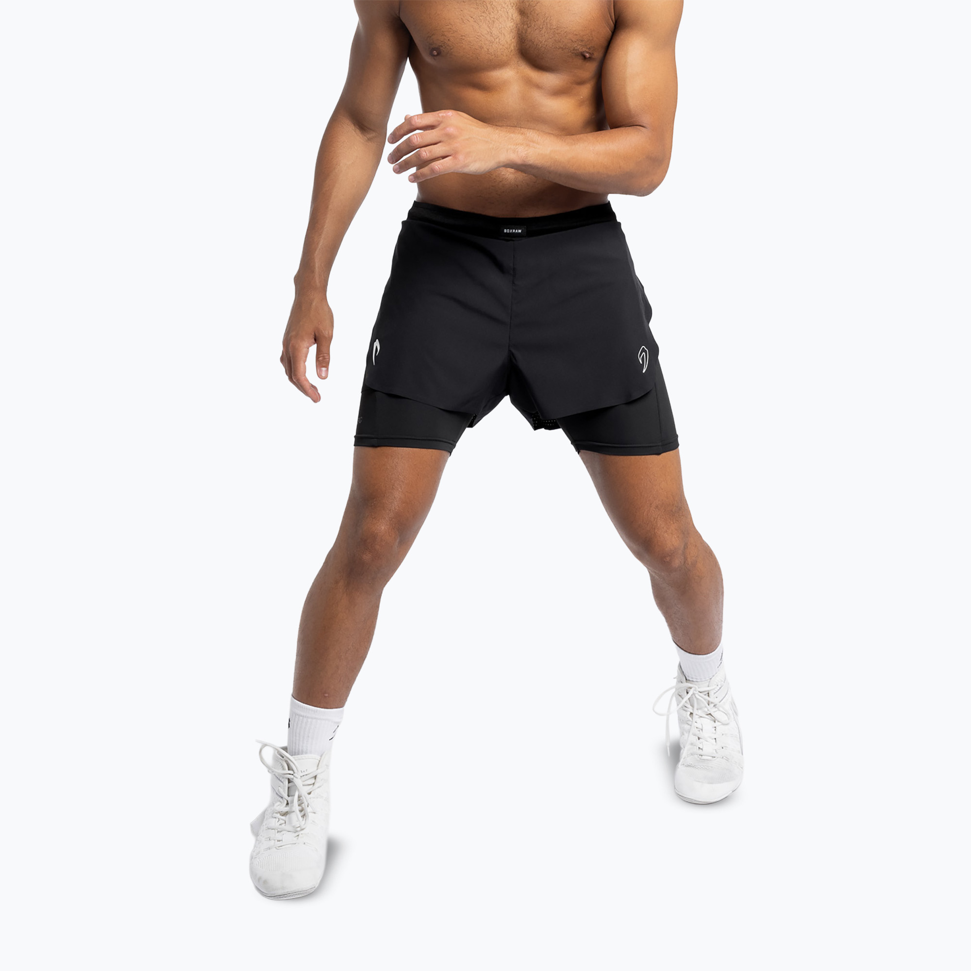 Pantaloni scurți de antrenament BOXRAW Tunero 2-in-1 black