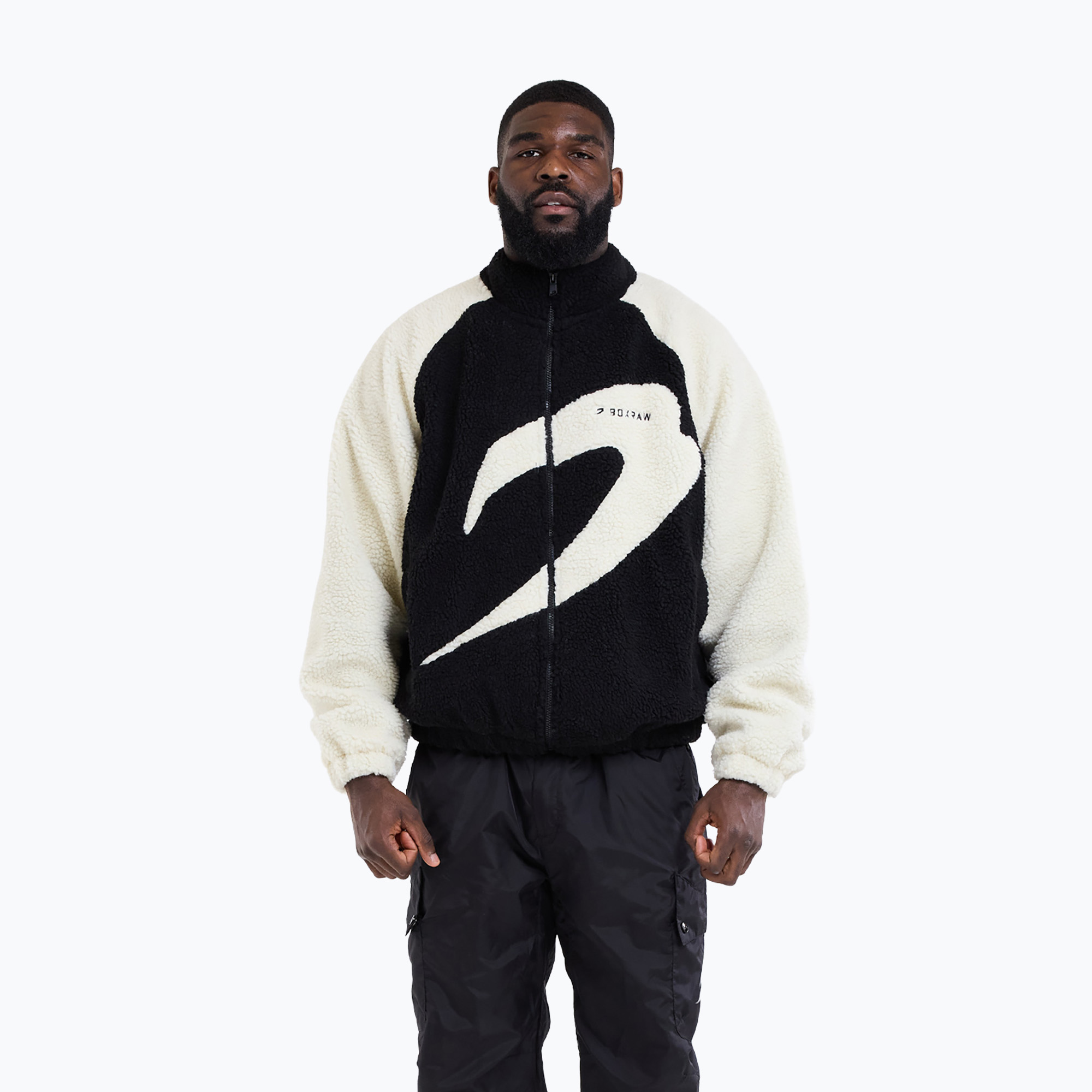 Мъжко яке Boxraw Walker Sherpa black/cream