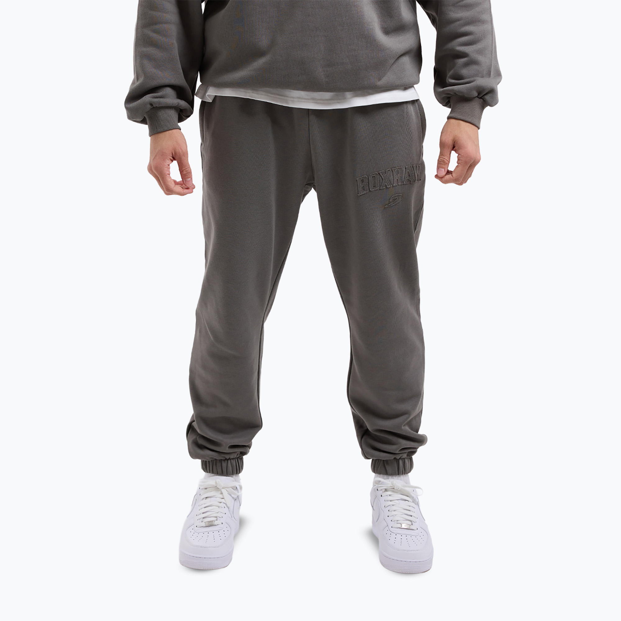 Pantaloni pentru bărbați Boxraw East Street Bottoms distressed grey
