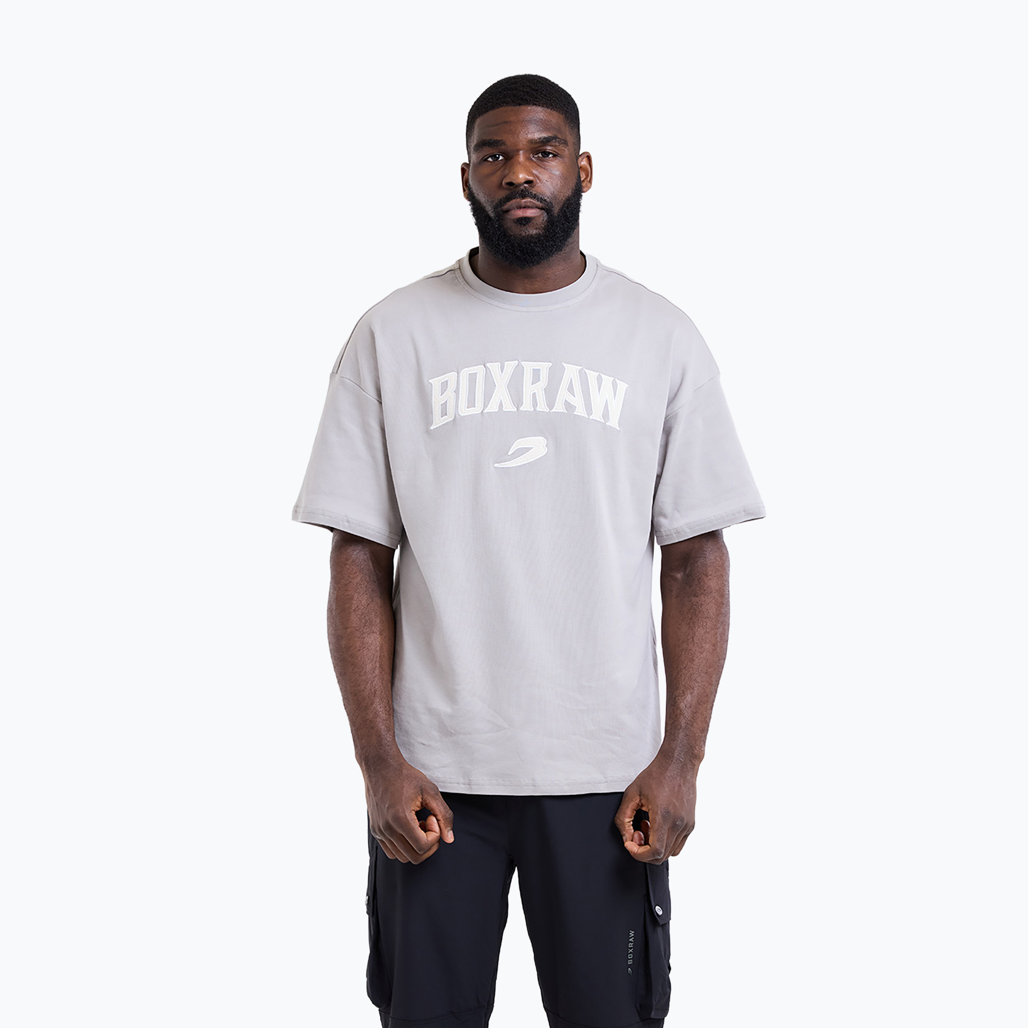 Мъжка тениска Boxraw East Street Oversized T-Shirt Grey